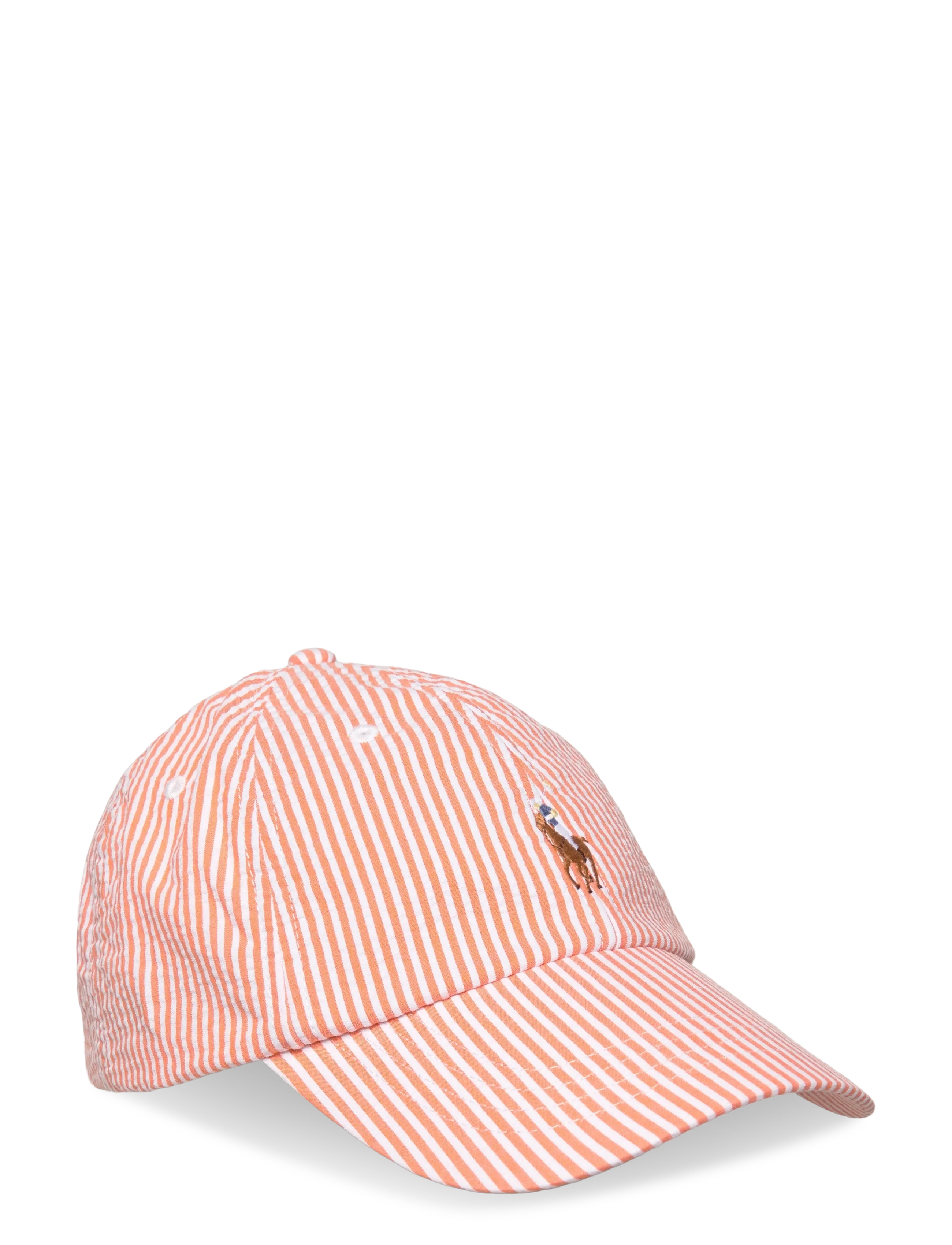 Polo Ralph Lauren Seersucker Ball Cap - Skrybėlės ir kepurės - CLASSIC PEACH SEE / red