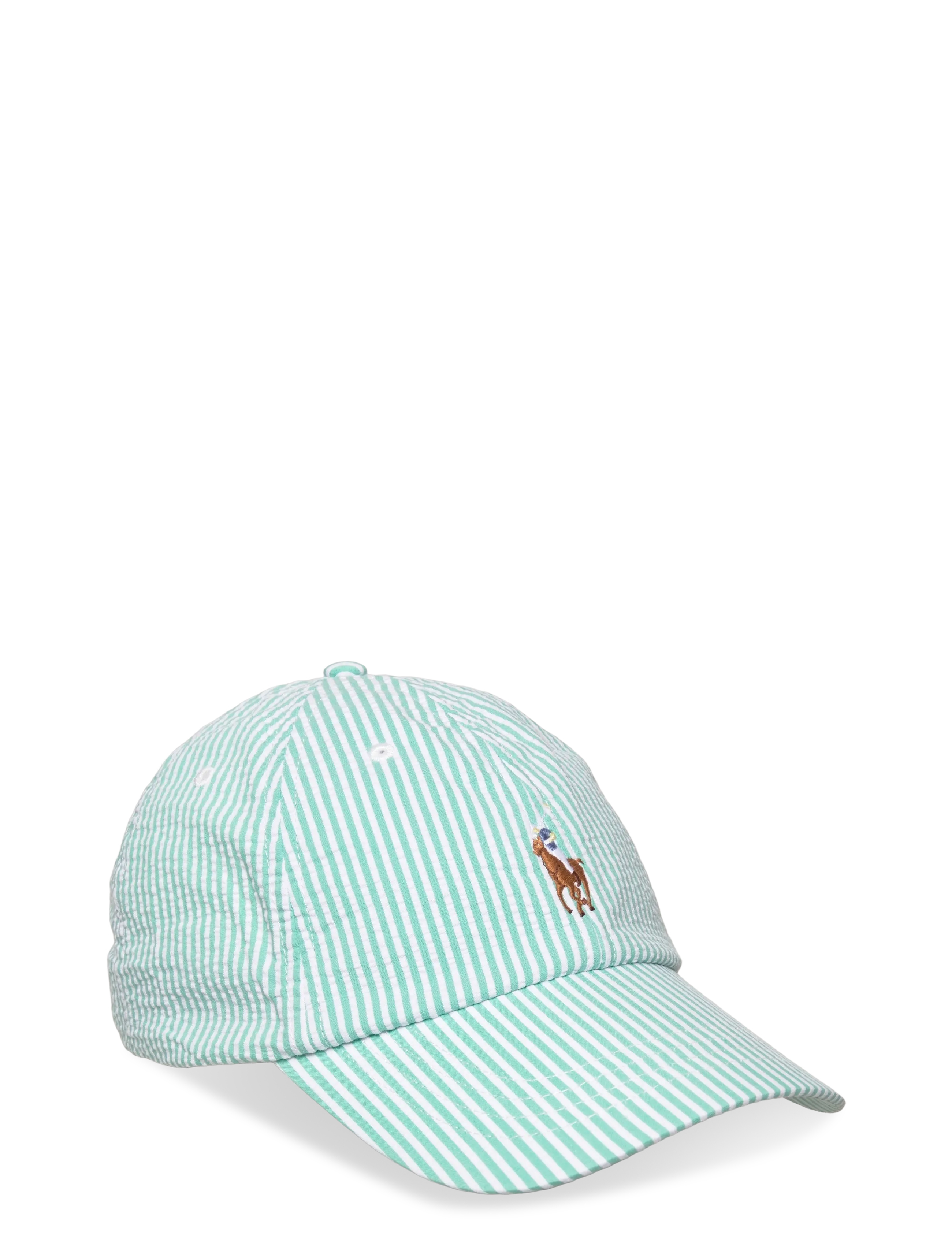 Polo Ralph Lauren Seersucker Ball Cap - Skrybėlės ir kepurės - KEY WEST SEERSUCK / green