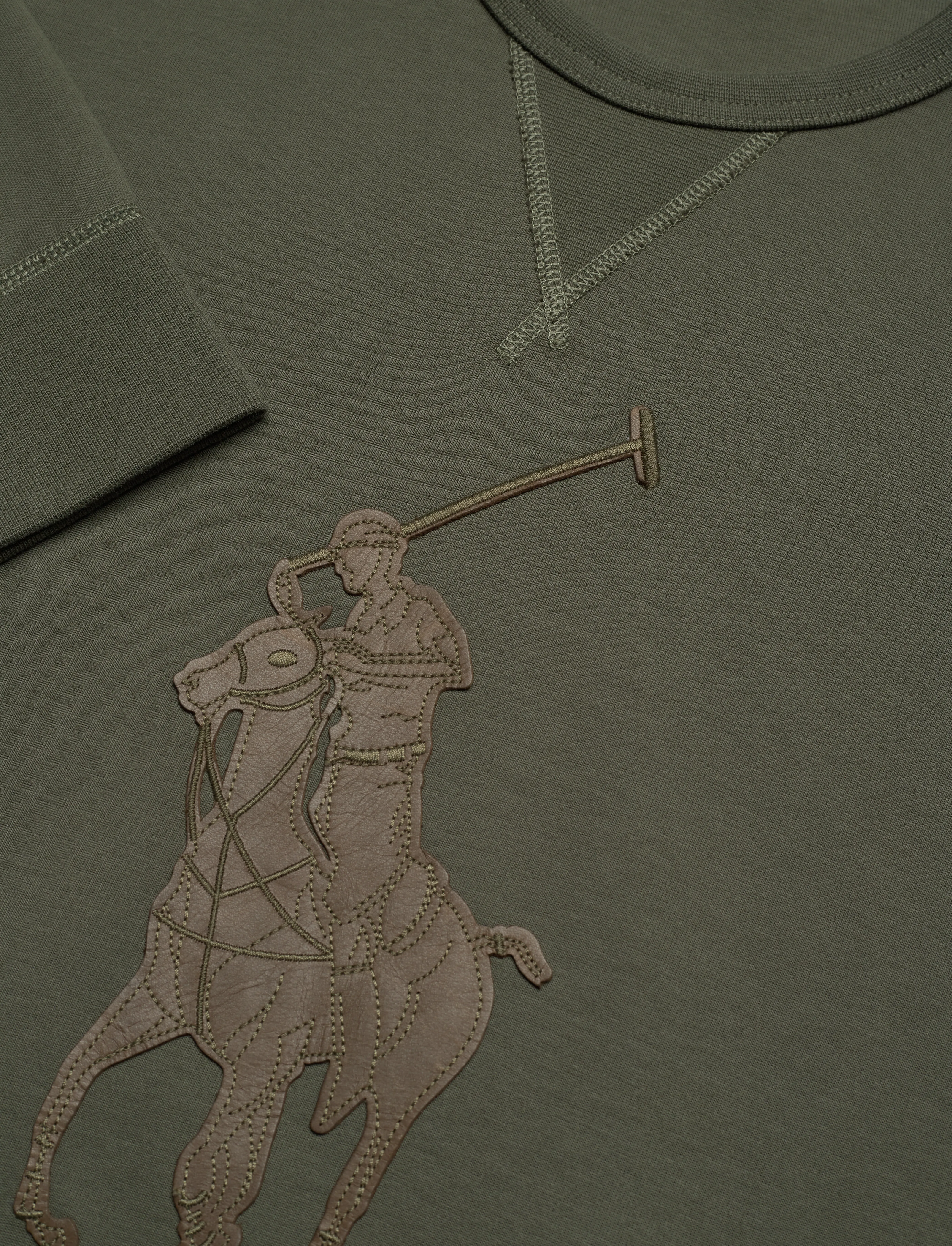 Polo Ralph Lauren - 30/1 DOUBLE KNT CVC-LSL-SWS - thermal green - 2