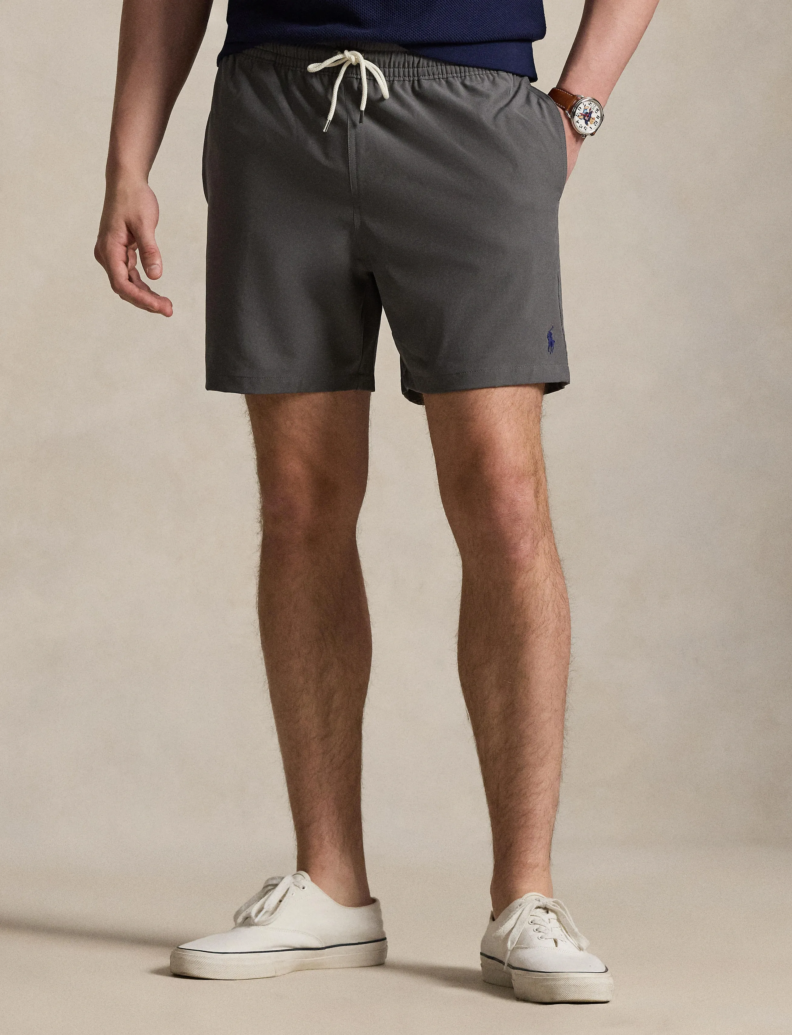 Polo Ralph Lauren 5.75-Inch Traveler Classic Swim Trunk, XXL, Grey, Designere > Shorts, Herre