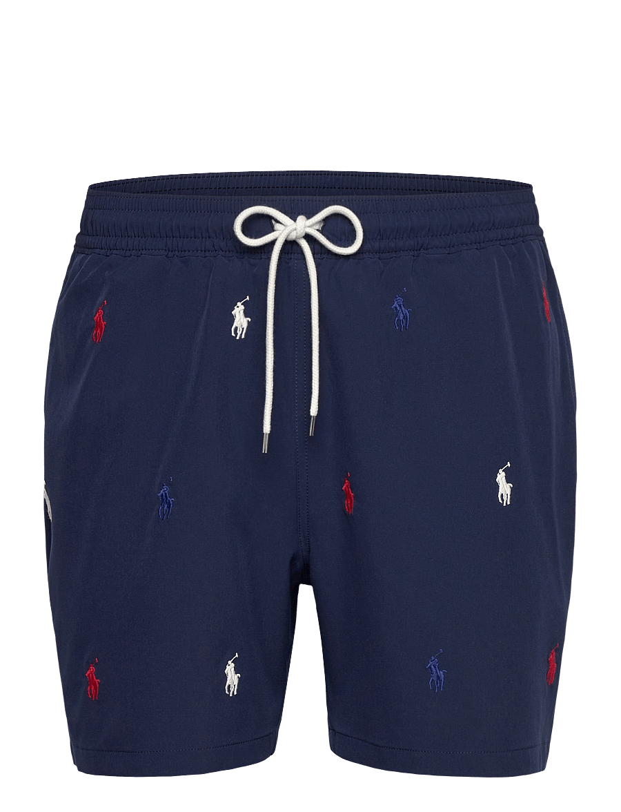 Polo Ralph Lauren - 5.75-Inch Traveler Classic Swim Trunk - swim shorts - newport navy w/ao - 1