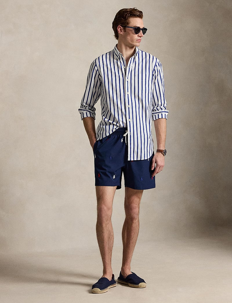 Polo Ralph Lauren - 5.75-Inch Traveler Classic Swim Trunk - swim shorts - newport navy w/ao - 3