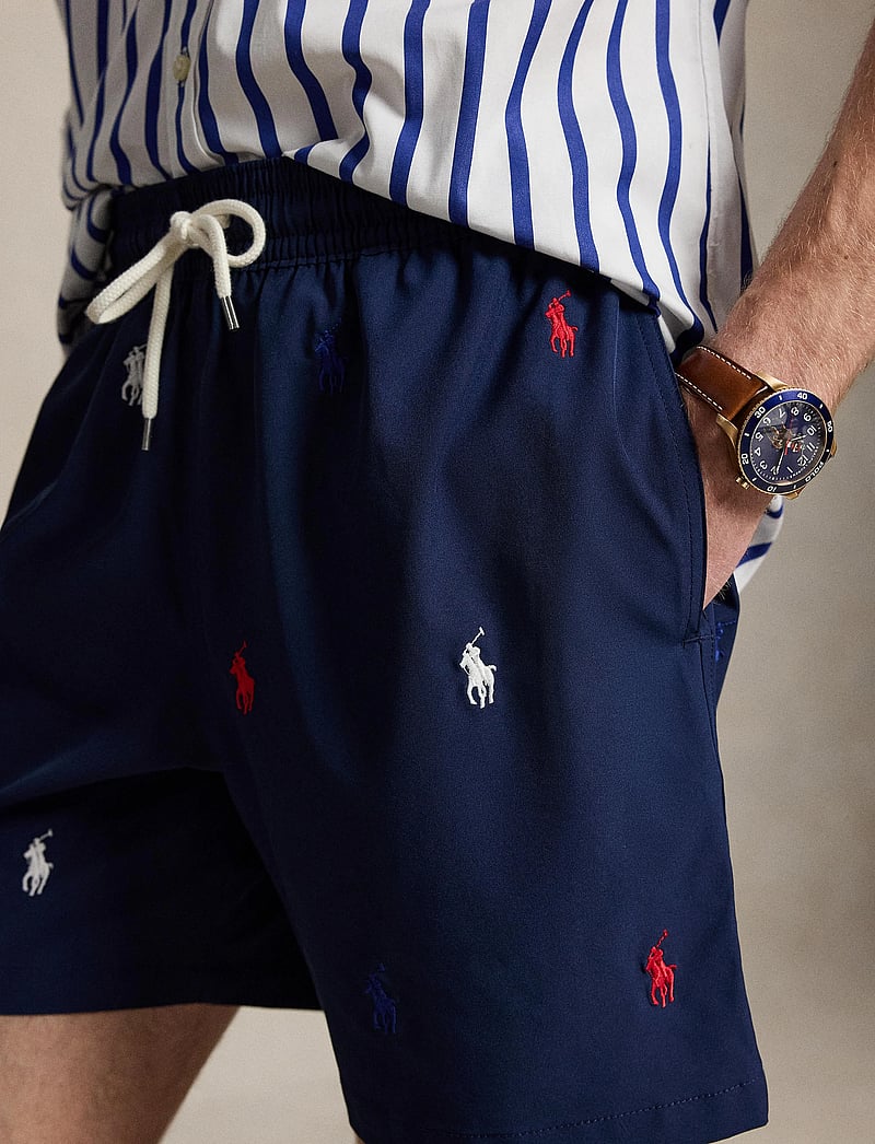 Polo Ralph Lauren - 5.75-Inch Traveler Classic Swim Trunk - swim shorts - newport navy w/ao - 4