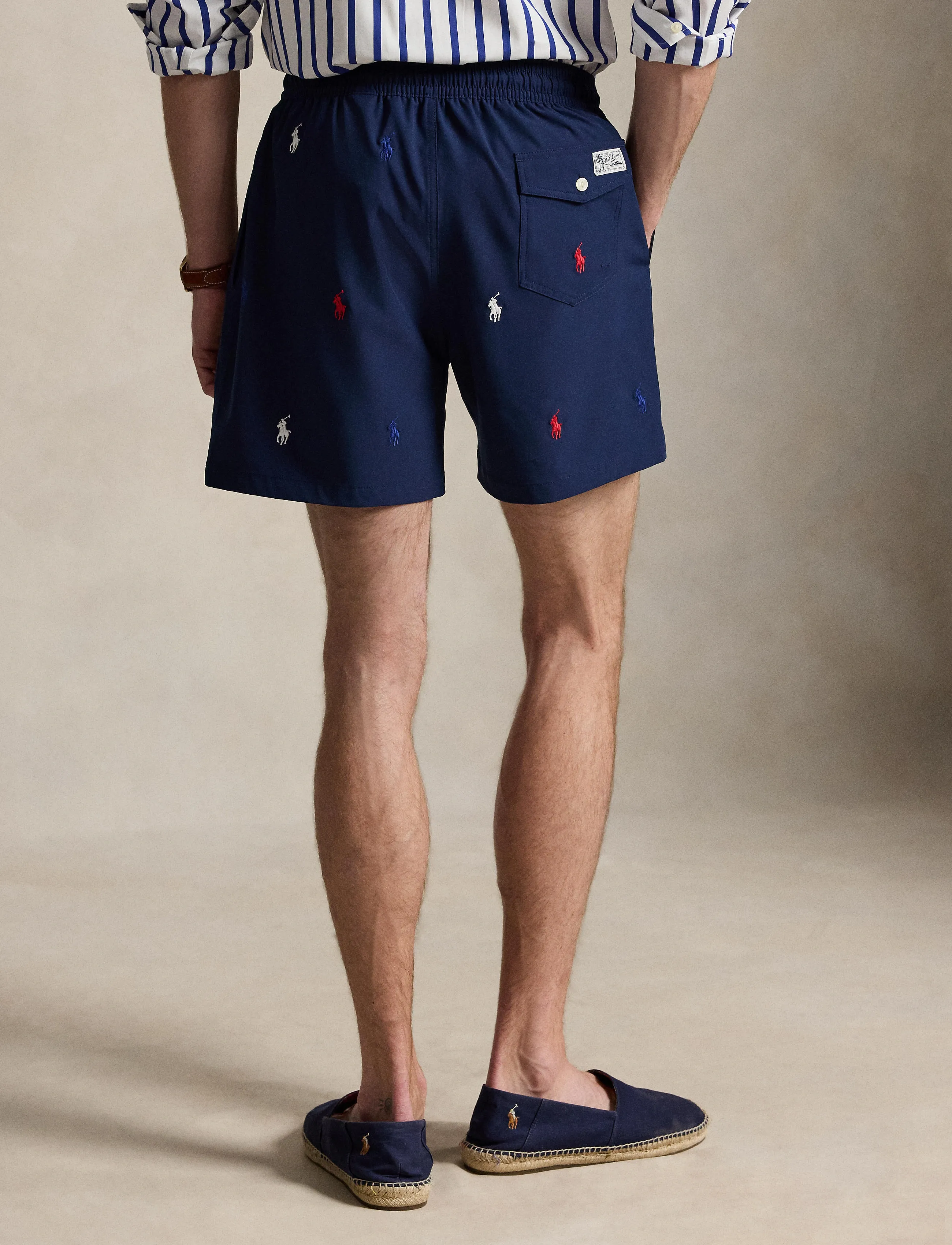 Polo Ralph Lauren - 5.75-Inch Traveler Classic Swim Trunk - badehose - newport navy w/ao - 5