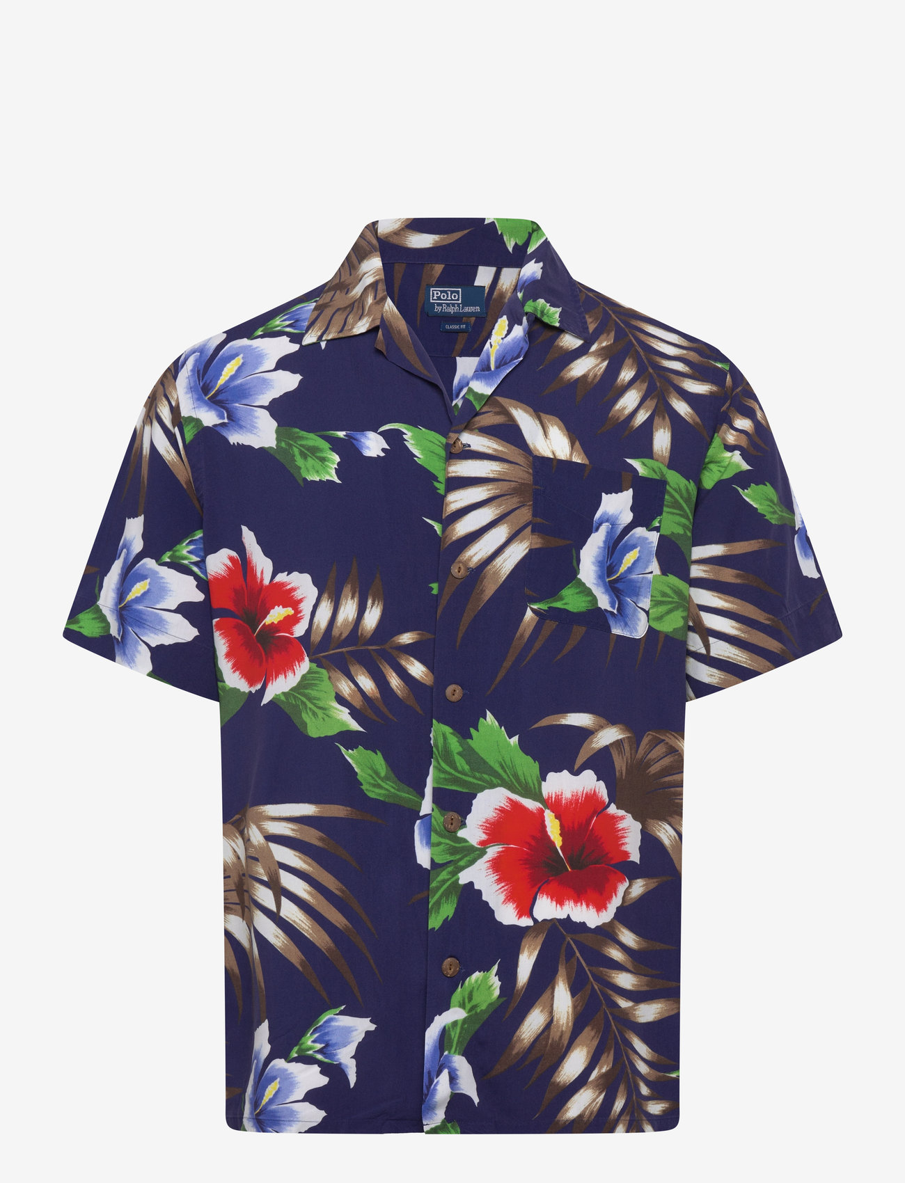 Polo Ralph Lauren - PRINTED RAYON-CLADY1PKSSS - basic shirts - 6606 canopy flora - 0