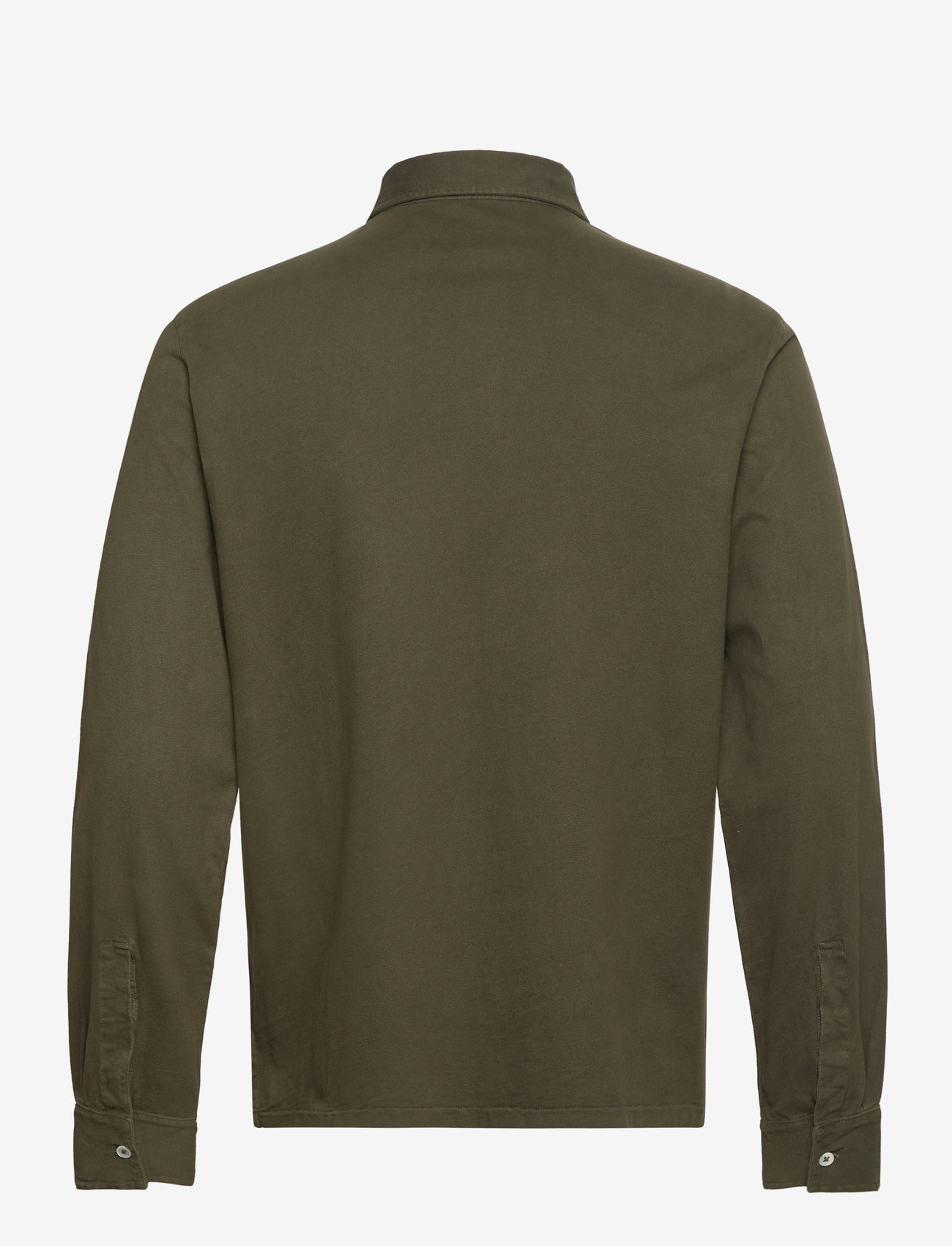 Polo Ralph Lauren - Classic Fit Sueded Jersey Polo Shirt - long-sleeved polos - armadillo - 1