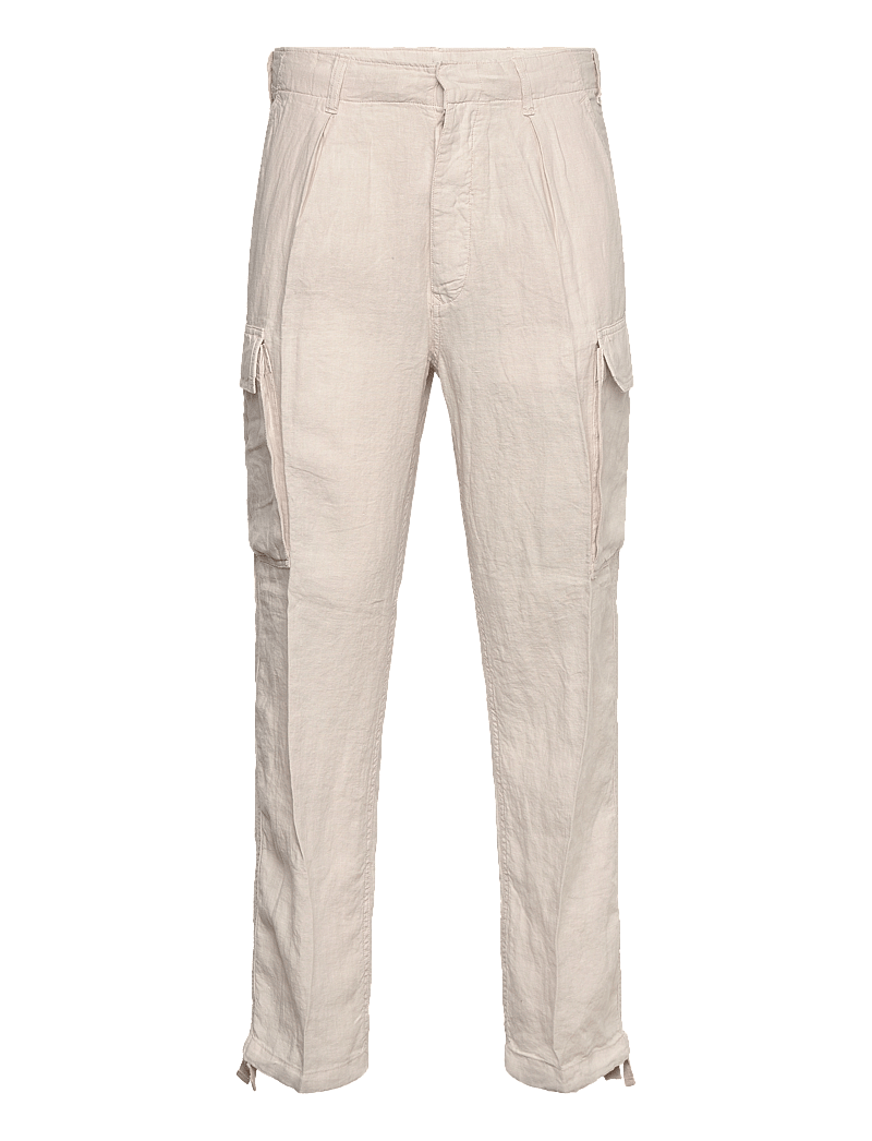 Polo Ralph Lauren - Lateef Slim Tapered Fit Linen Cargo Pant - linnebyxor - dove grey - 0