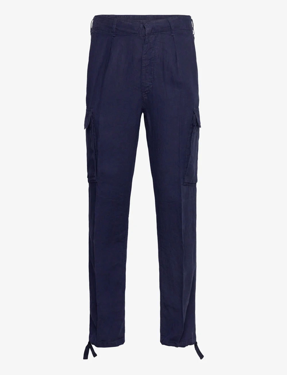 Polo Ralph Lauren - Lateef Slim Tapered Fit Linen Cargo Pant - hørbukser - newport navy - 0