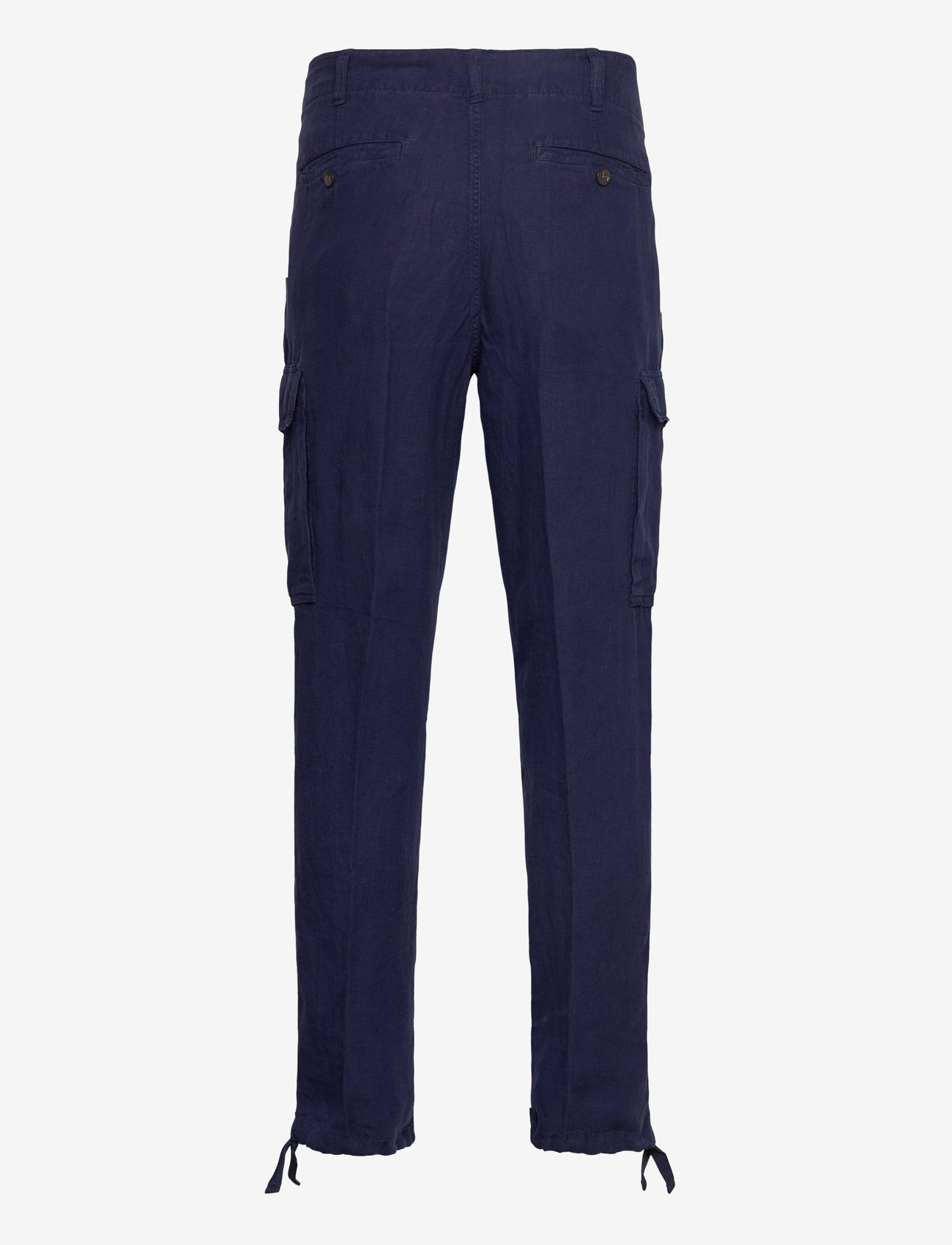 Polo Ralph Lauren - Lateef Slim Tapered Fit Linen Cargo Pant - linen trousers - newport navy - 1