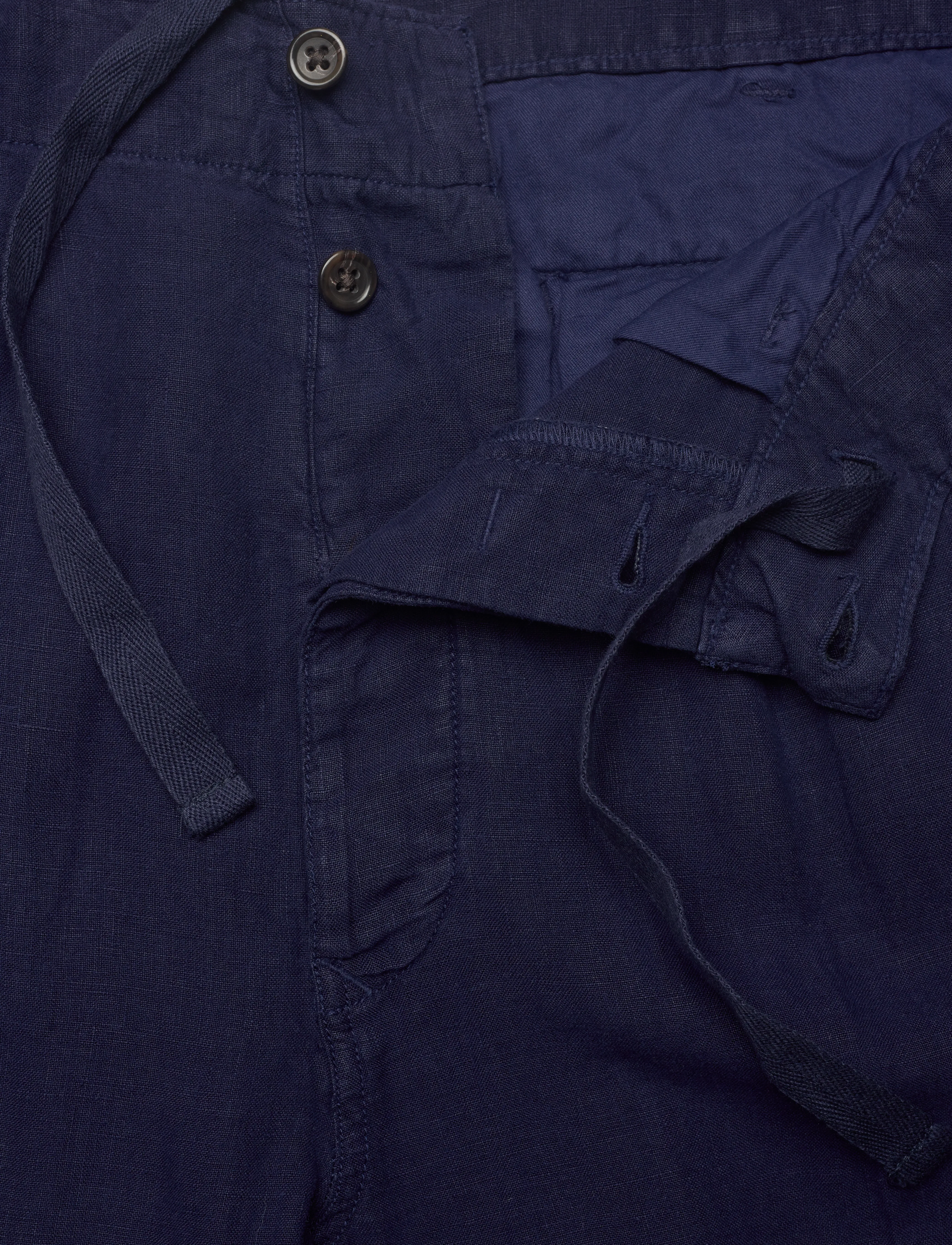 Polo Ralph Lauren - Lateef Slim Tapered Fit Linen Cargo Pant - pantalons en lin - newport navy - 3