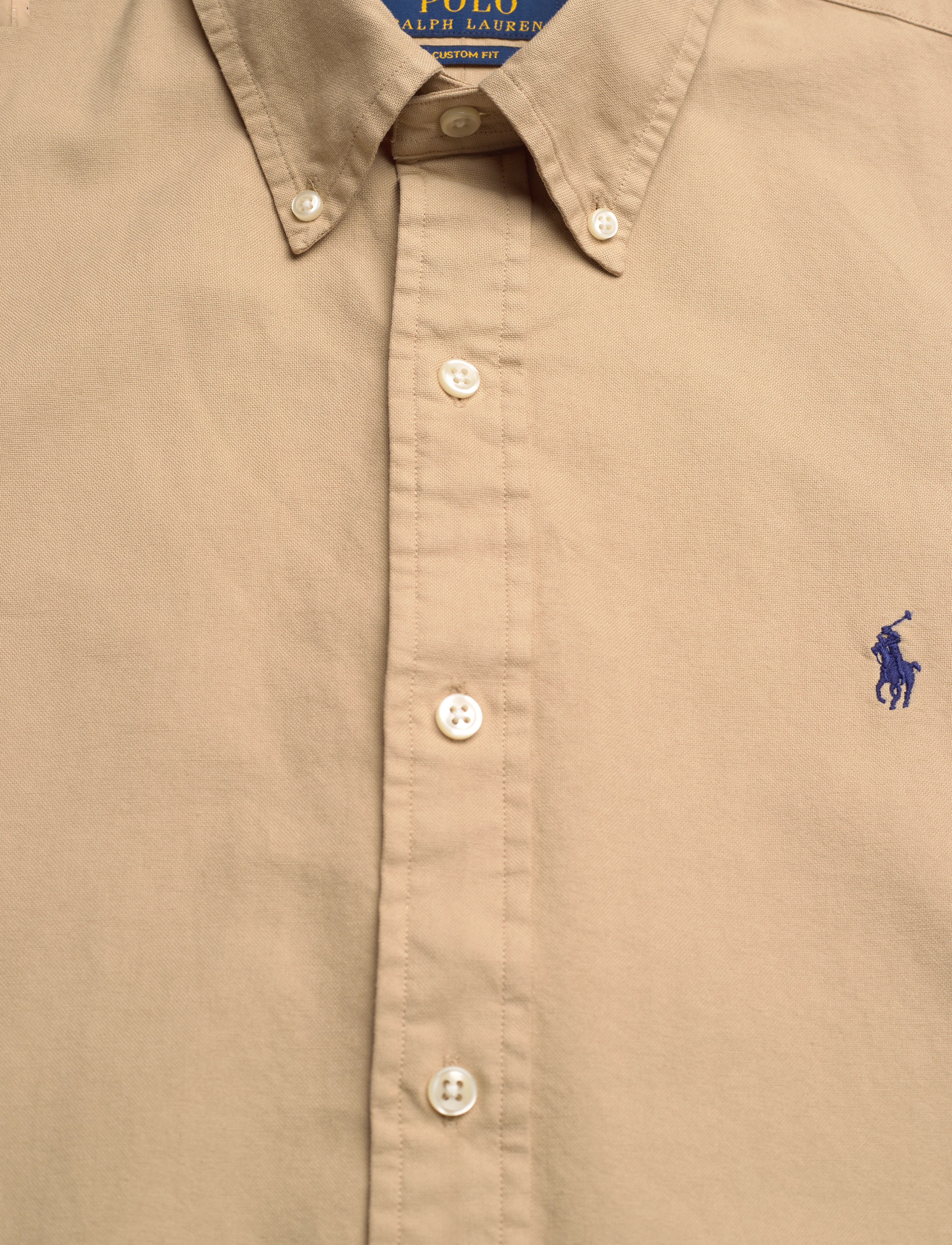 Polo Ralph Lauren - Custom Fit Garment-Dyed Oxford Shirt - coastal beige - 2