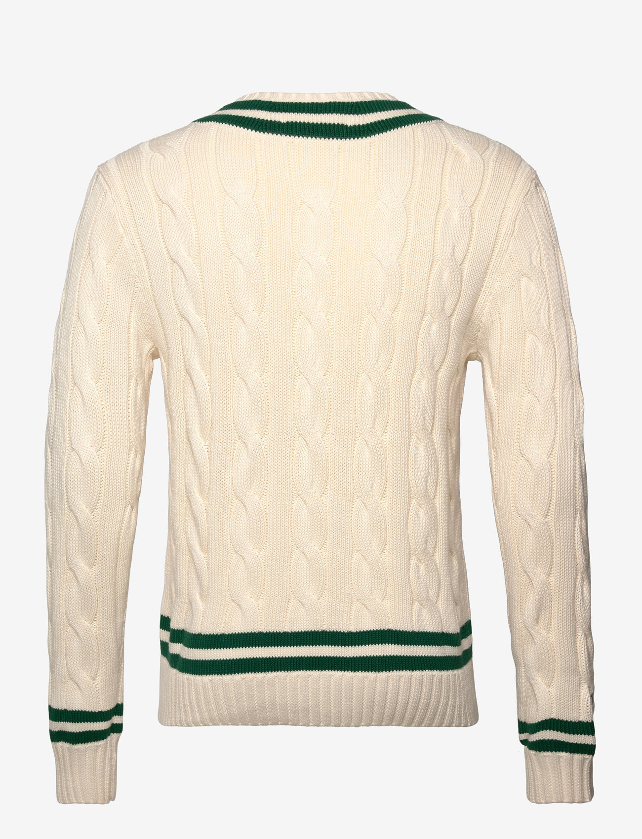 Polo Ralph Lauren - The Iconic Cricket Sweater - v-hals - cricket cream/new - 1