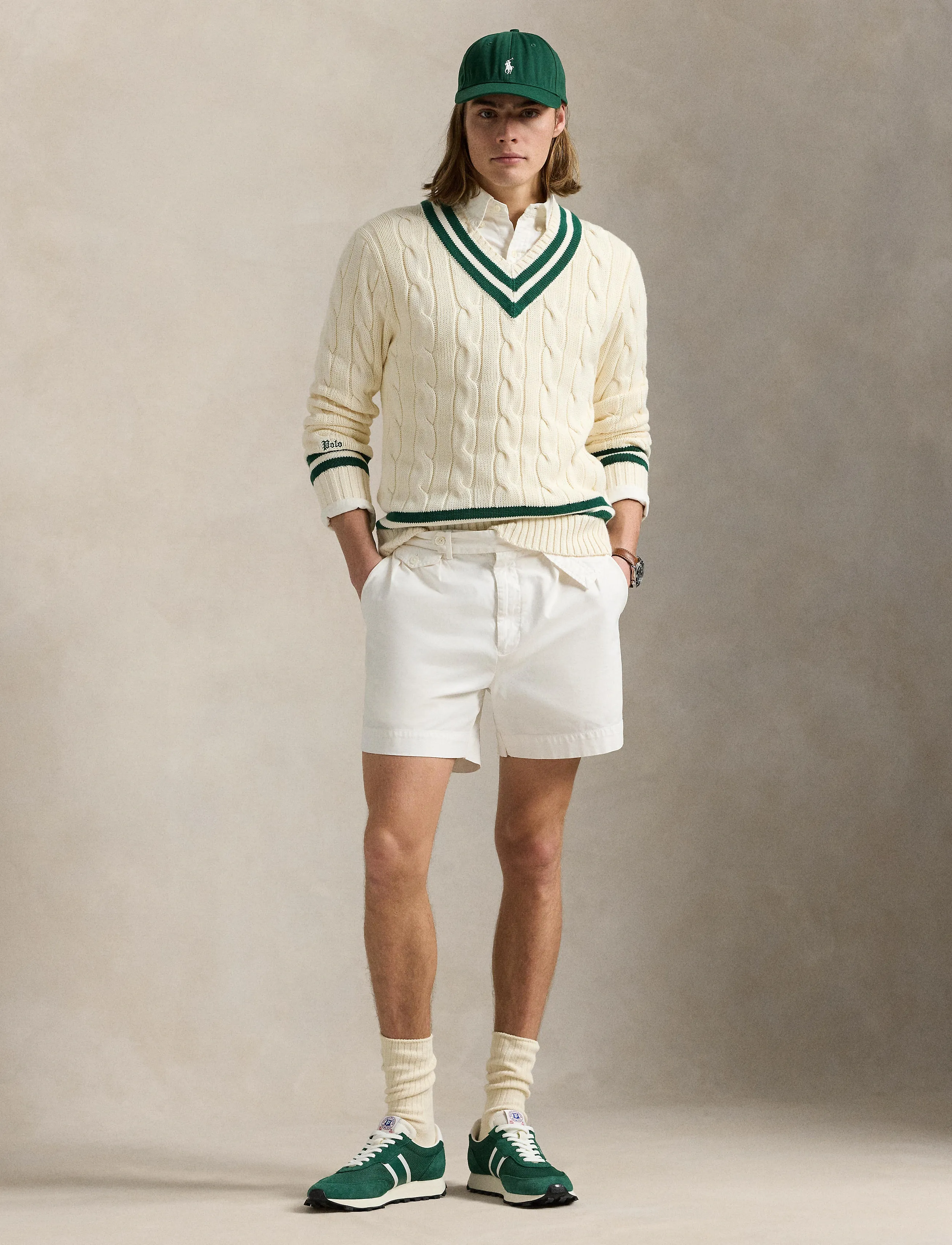 Polo Ralph Lauren - 1/4-5 COTTON-LSL-PLO - cricket cream/new - 3
