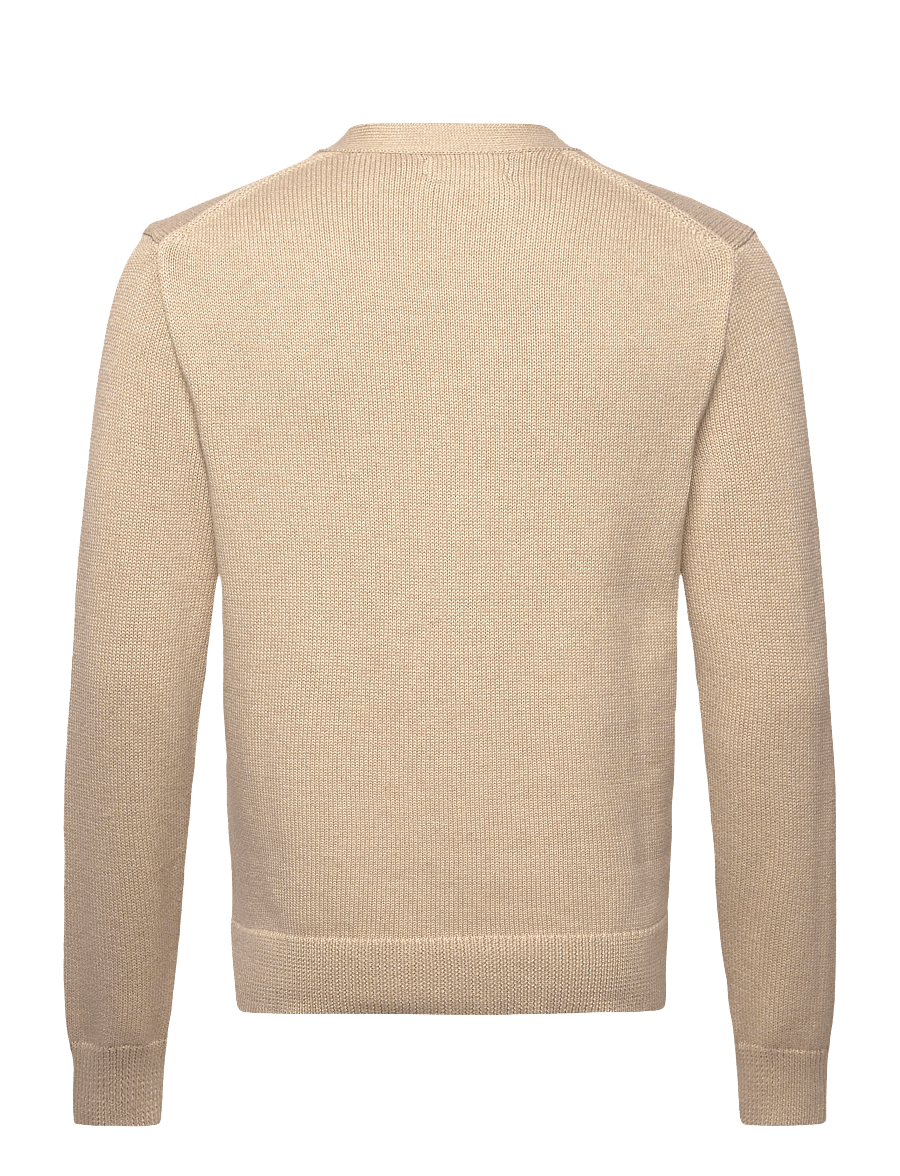 Polo Ralph Lauren - Cotton V-Neck Cardigan - cardigans - dune melange - 1