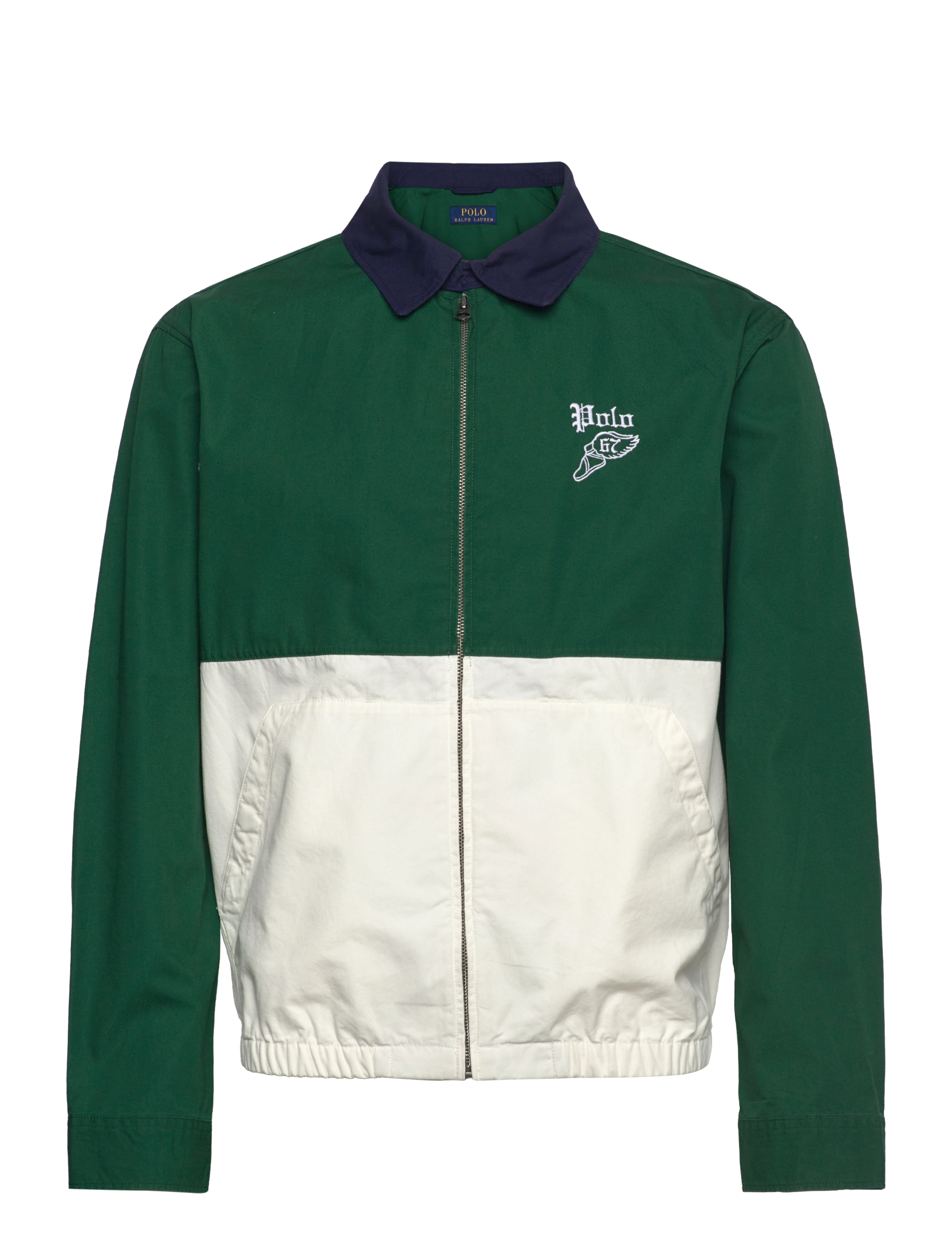 Polo Ralph Lauren The Bayport Color-Blocked Poplin Jacket - Overshirts - NEW FOREST MULTI / green