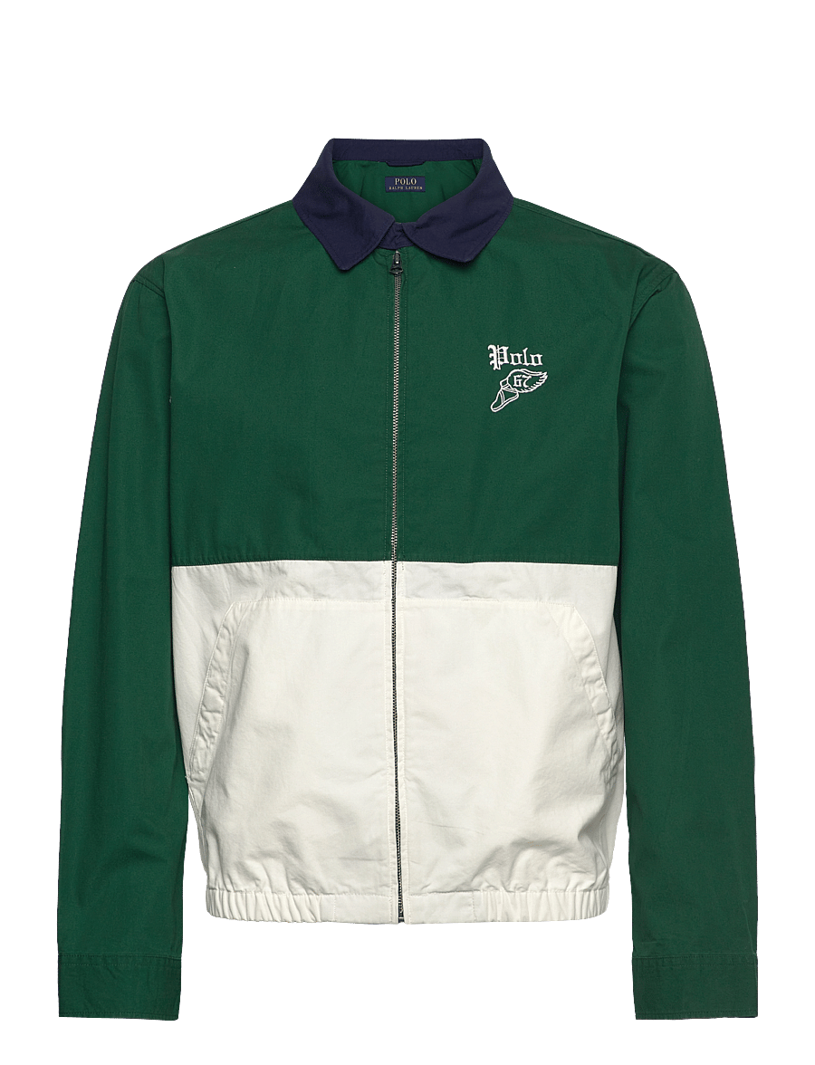 Polo Ralph Lauren - The Bayport Color-Blocked Poplin Jacket - vestes légères use default - new forest multi - 0