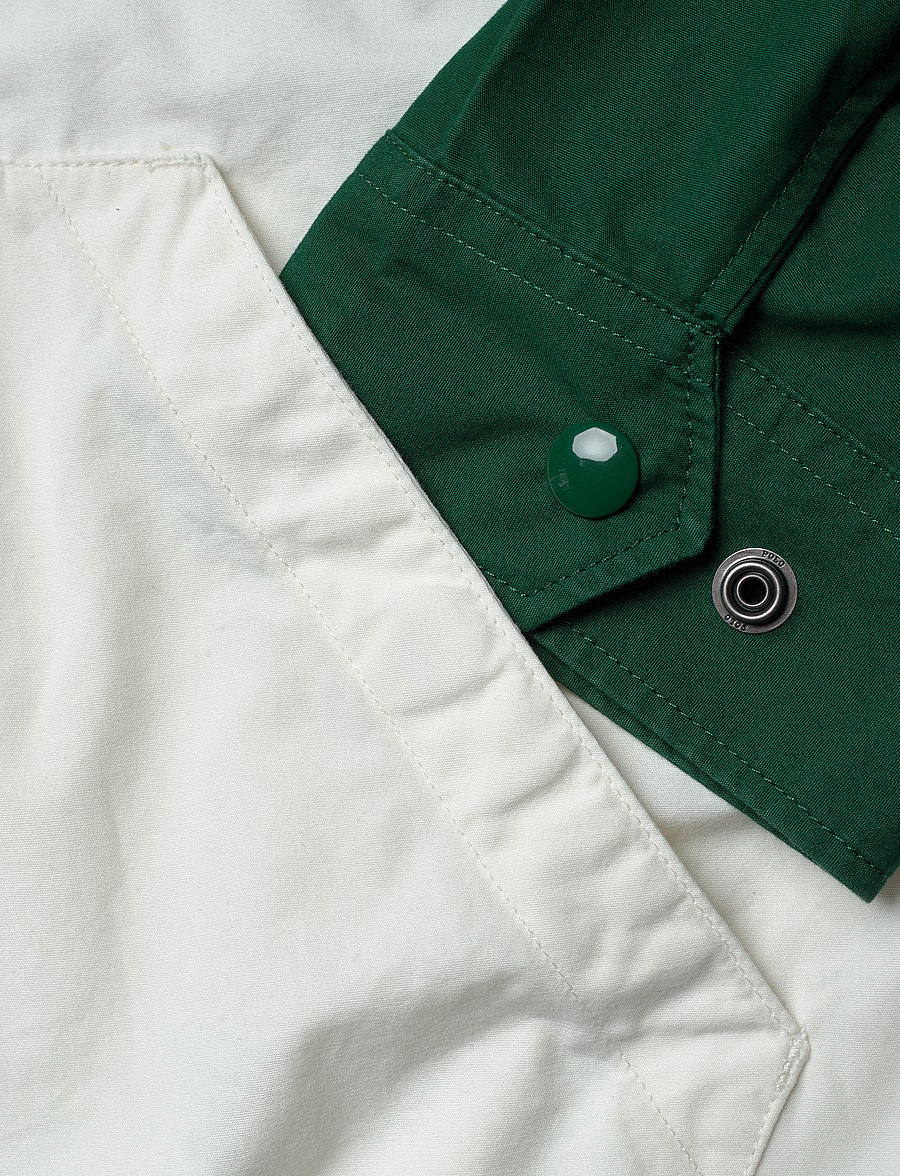 Polo Ralph Lauren - The Bayport Color-Blocked Poplin Jacket - vestes légères use default - new forest multi - 3