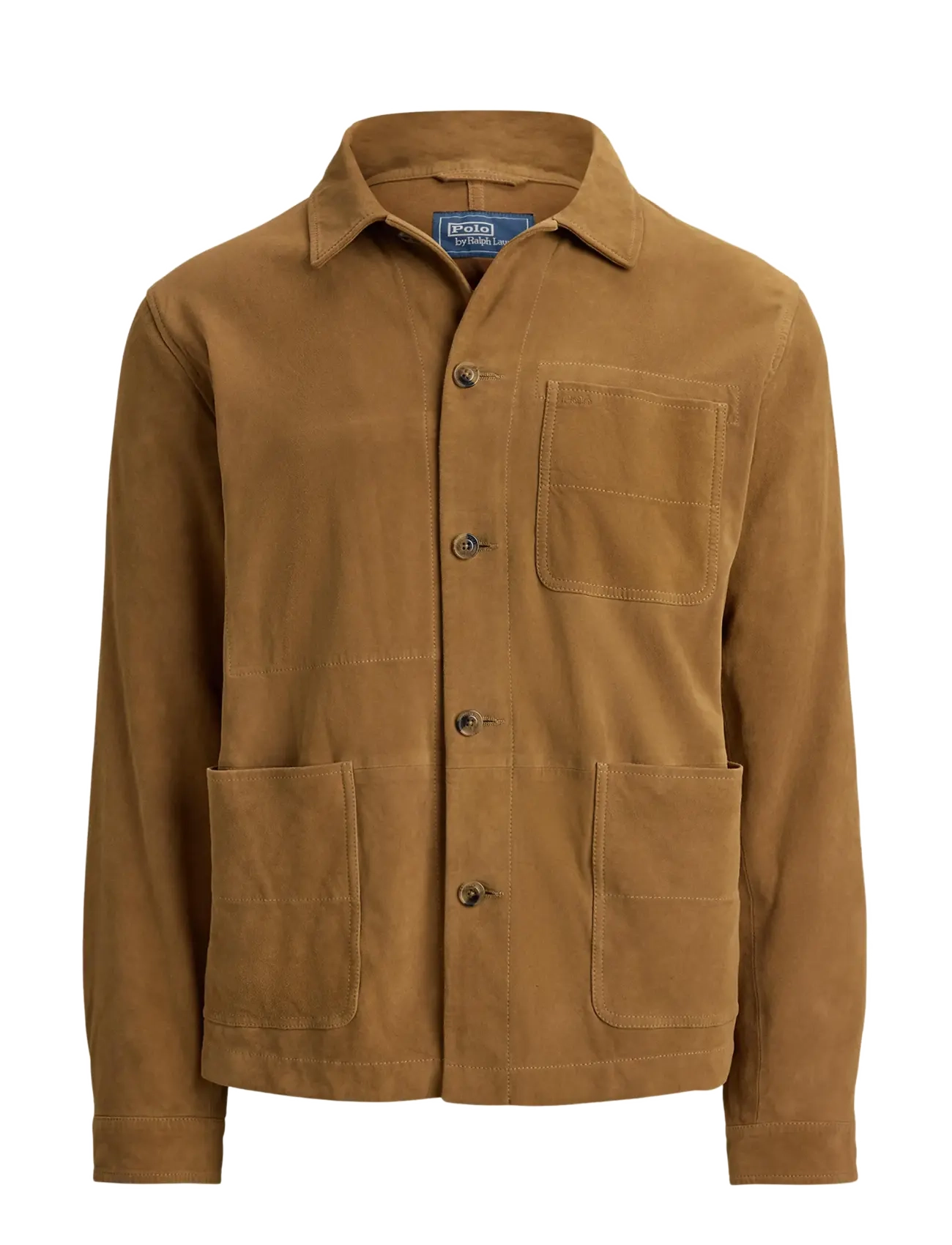 Polo Ralph Lauren - Suede Utility Jacket - leather jackets - cafe brown x - 1