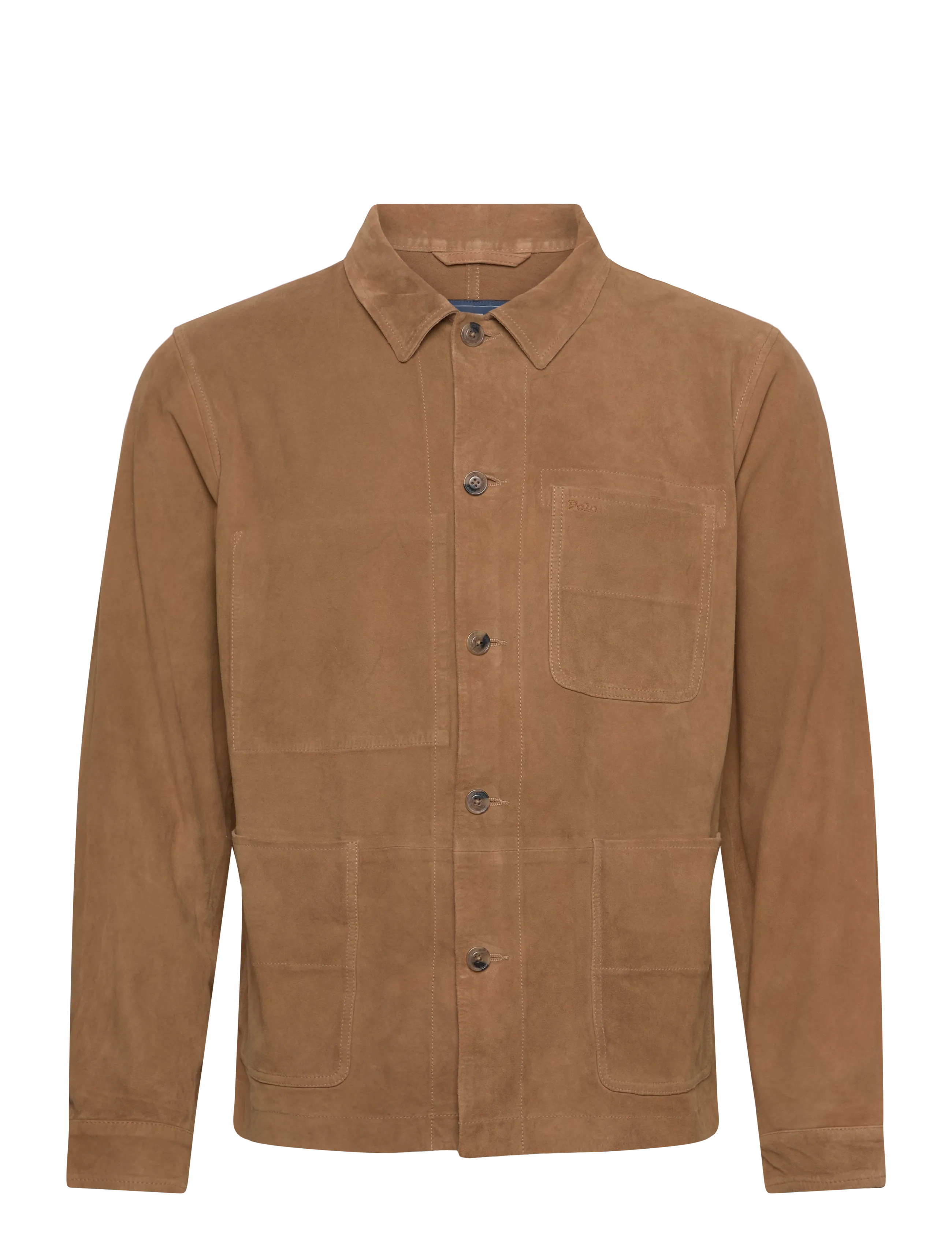 Polo Ralph Lauren Suede Utility Jacket - Lederjacken - CAFE BROWN X / brown