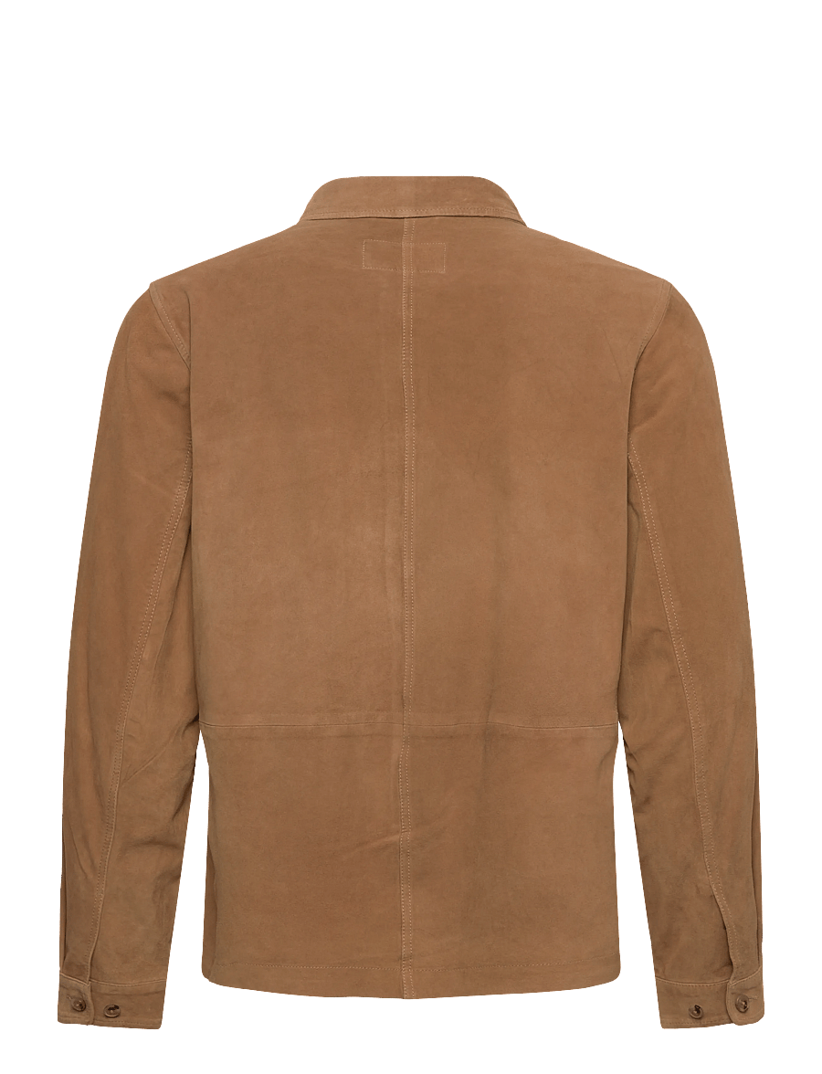 Polo Ralph Lauren - Suede Utility Jacket - leather jackets - cafe brown x - 2
