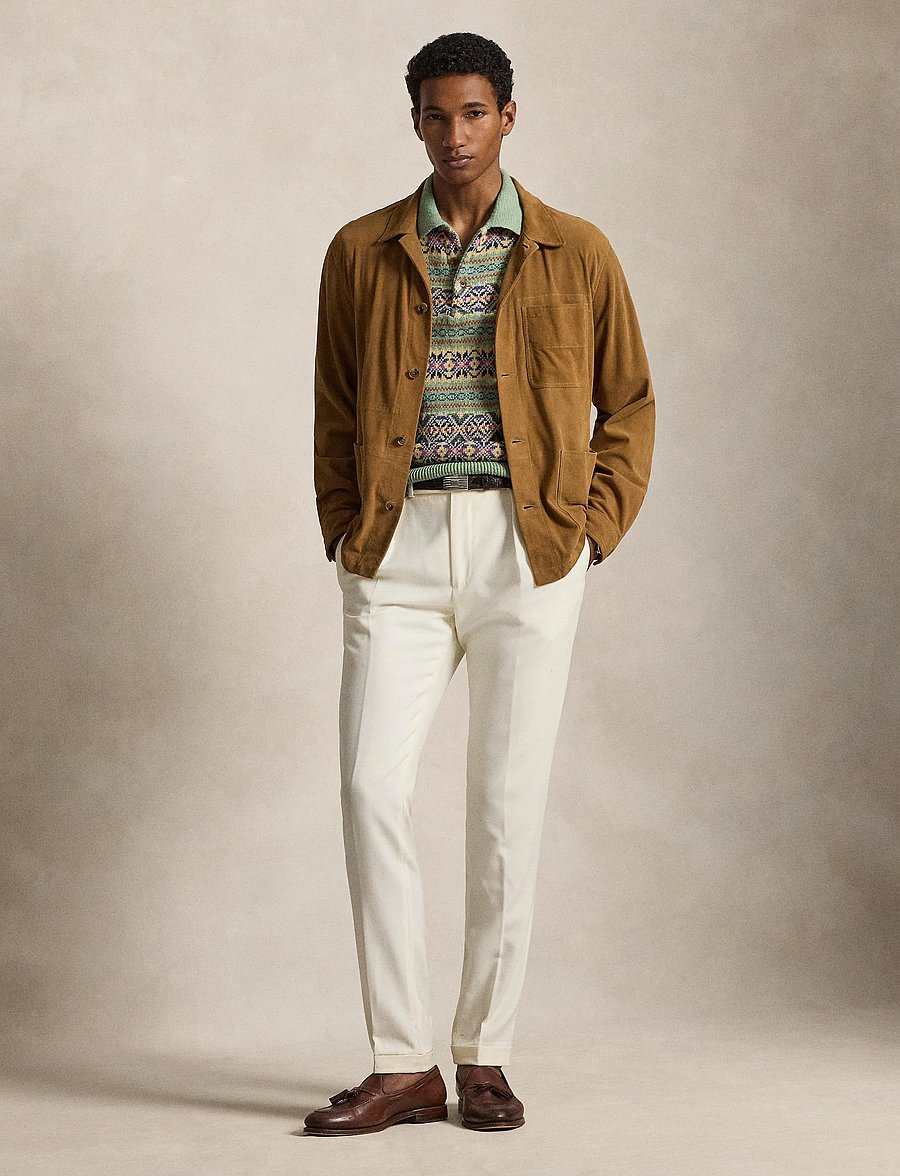 Polo Ralph Lauren - Suede Utility Jacket - leather jackets - cafe brown x - 0