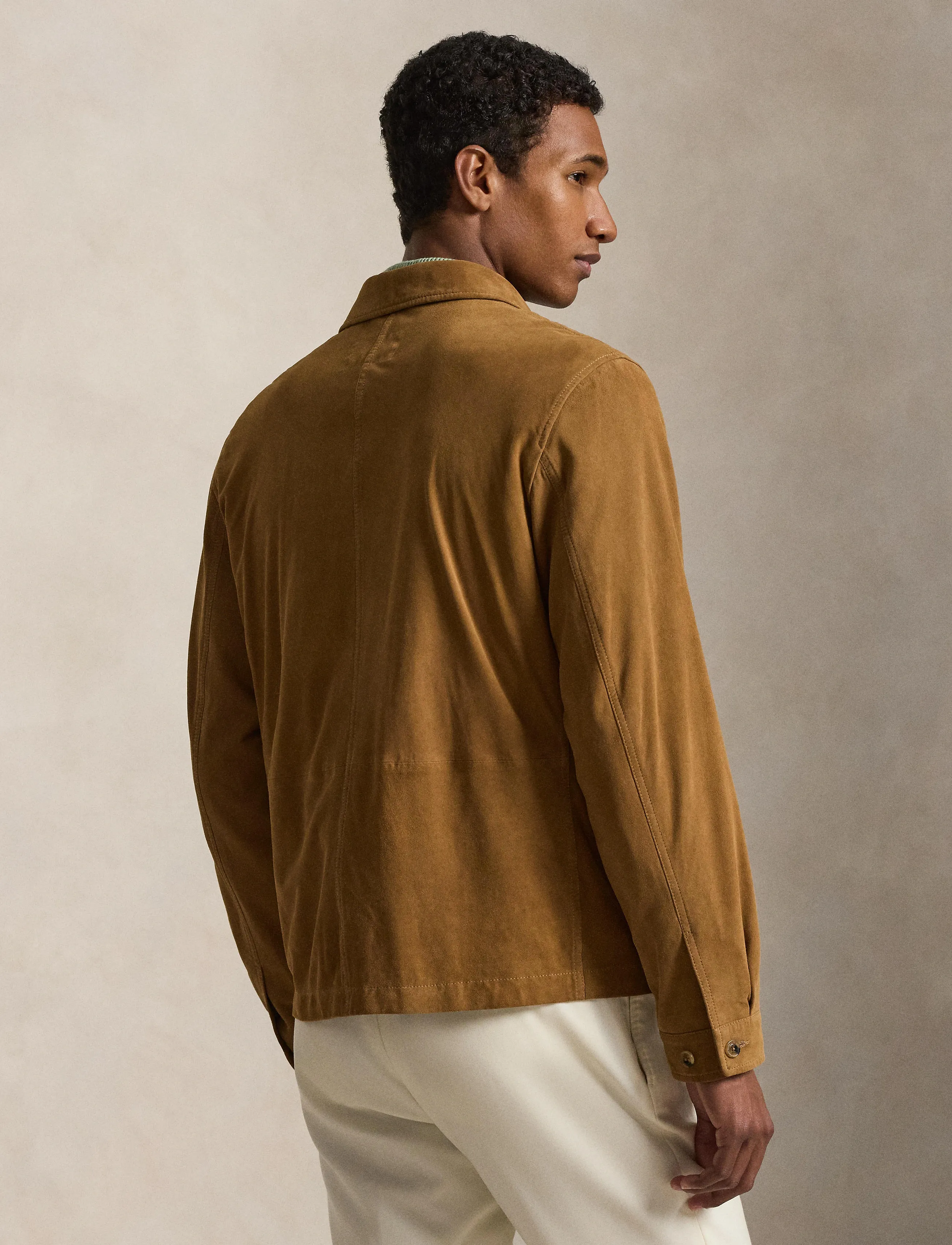 Polo Ralph Lauren - Suede Utility Jacket - leather jackets - cafe brown x - 3