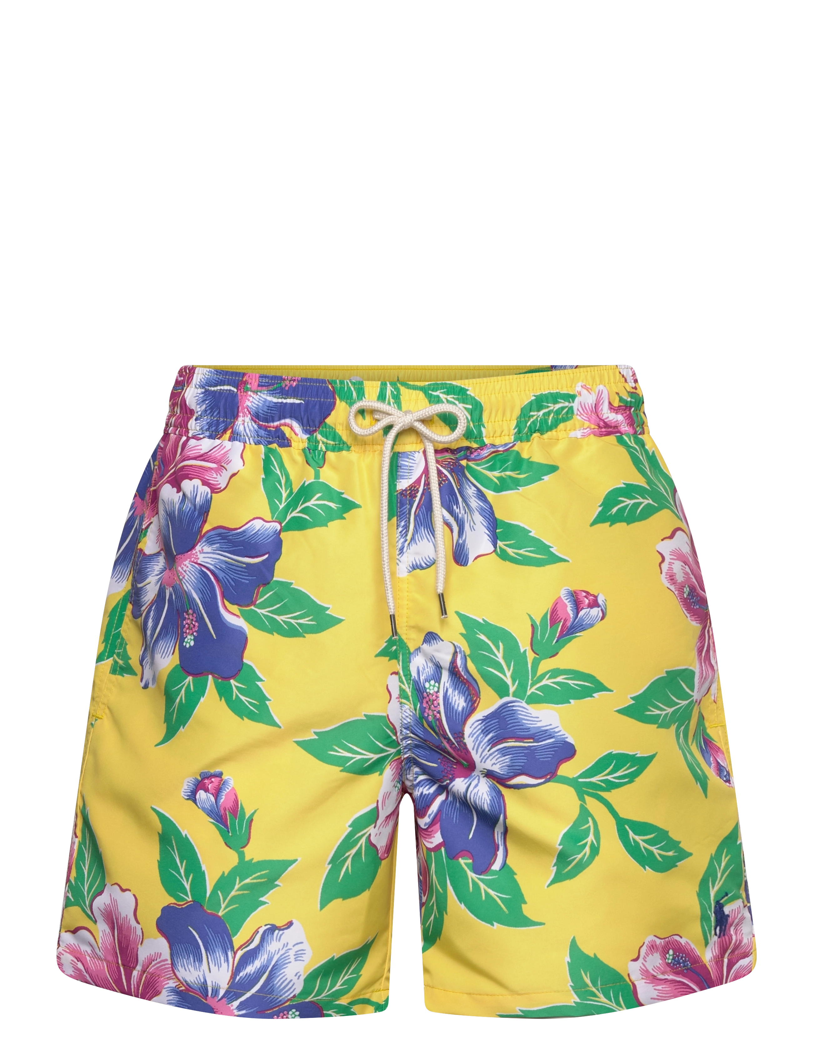 Polo Ralph Lauren 5.75-Inch Traveler Classic Swim Trunk - Tøj - ICONIC HIBISCUS- / yellow