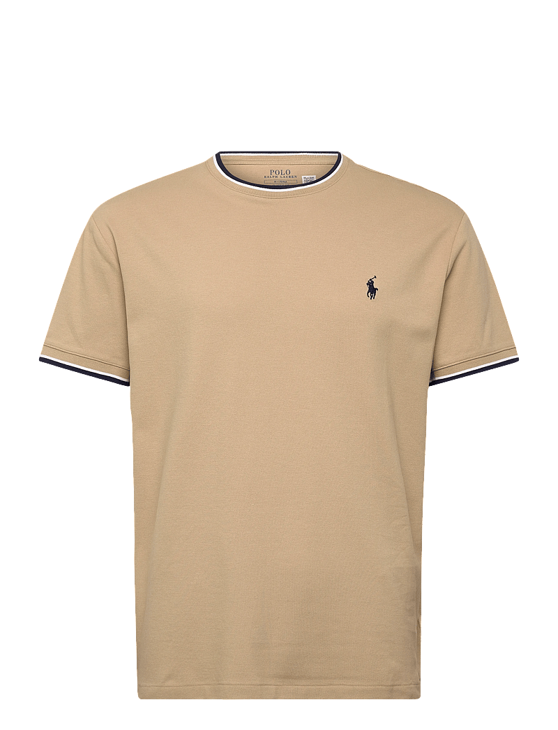 Polo Ralph Lauren - Classic Fit Stretch Mesh T-Shirt - kortærmede t-shirts - coastal beige/c79 - 1