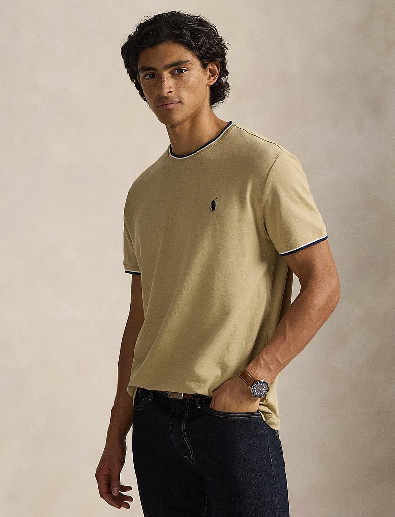 Polo Ralph Lauren - Classic Fit Stretch Mesh T-Shirt - kortærmede t-shirts - coastal beige/c79 - 3