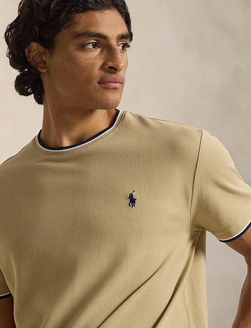 Polo Ralph Lauren - Classic Fit Stretch Mesh T-Shirt - kortærmede t-shirts - coastal beige/c79 - 4
