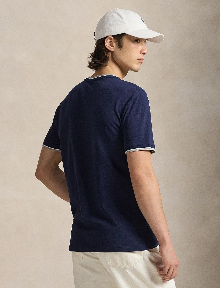 Polo Ralph Lauren - Classic Fit Stretch Mesh T-Shirt - short-sleeved t-shirts - newport navy/c173 - 3
