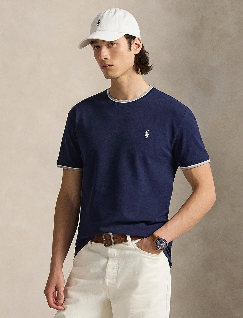 Polo Ralph Lauren - Classic Fit Stretch Mesh T-Shirt - kortärmade t-shirts - newport navy/c173 - 0
