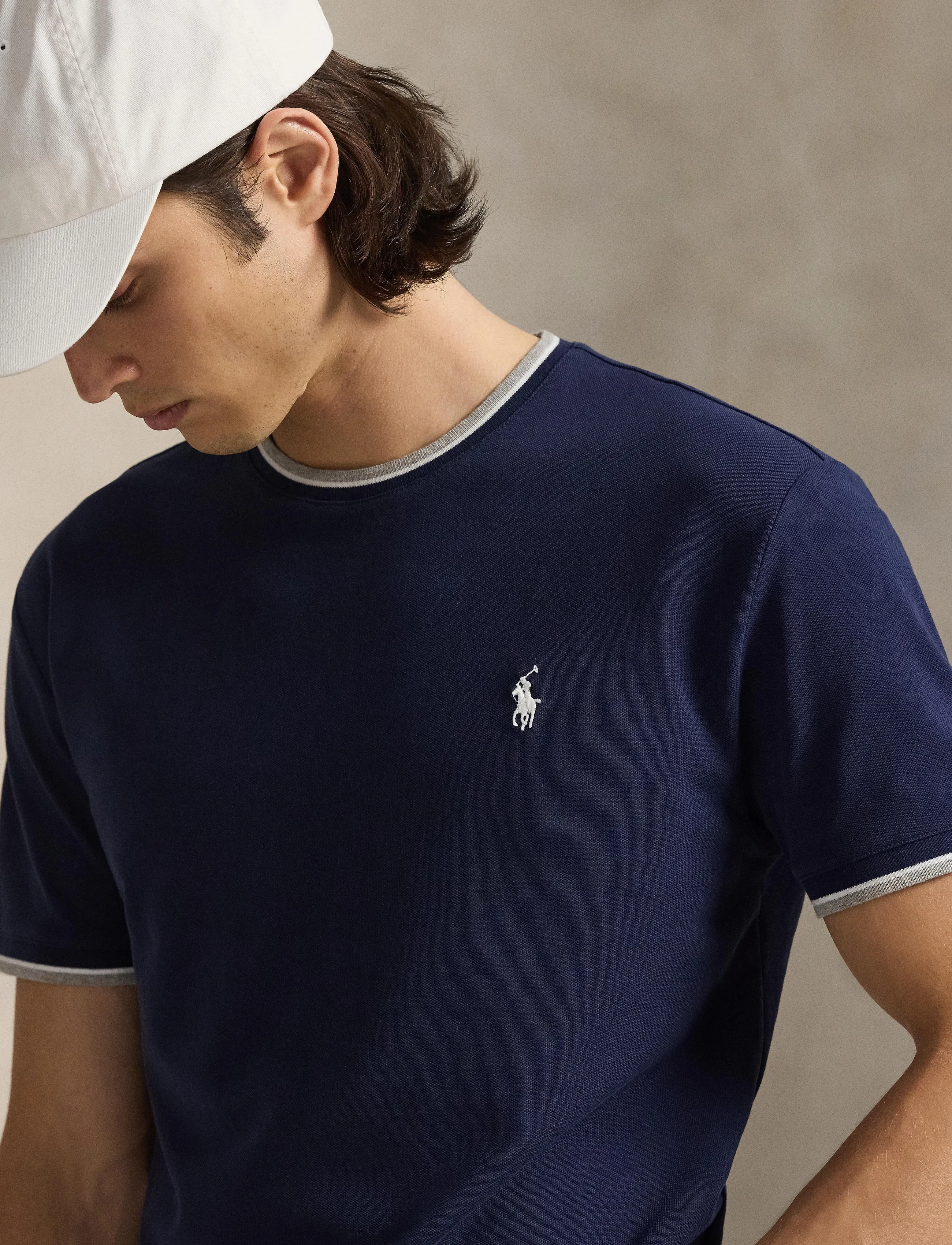 Polo Ralph Lauren - Classic Fit Stretch Mesh T-Shirt - short-sleeved t-shirts - newport navy/c173 - 4