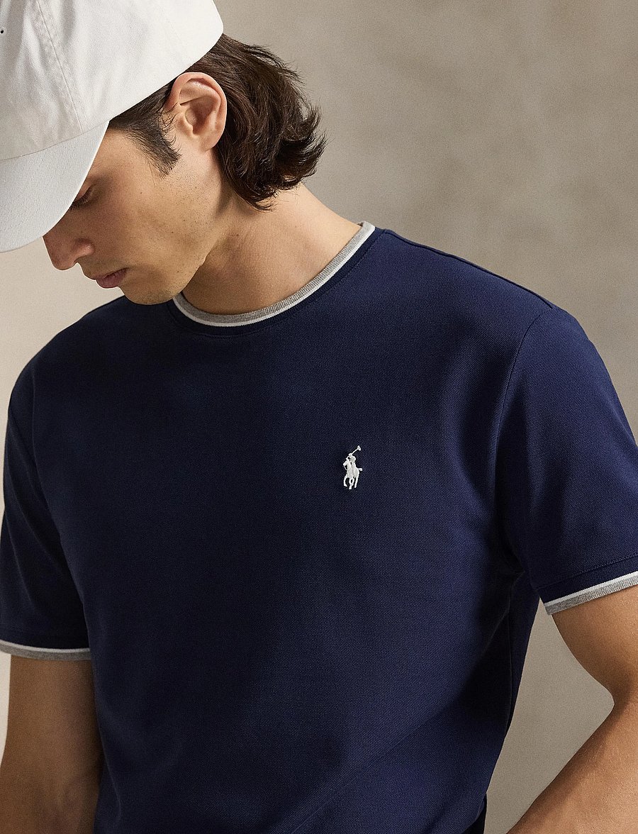 Polo Ralph Lauren - Classic Fit Stretch Mesh T-Shirt - short-sleeved t-shirts - newport navy/c173 - 4