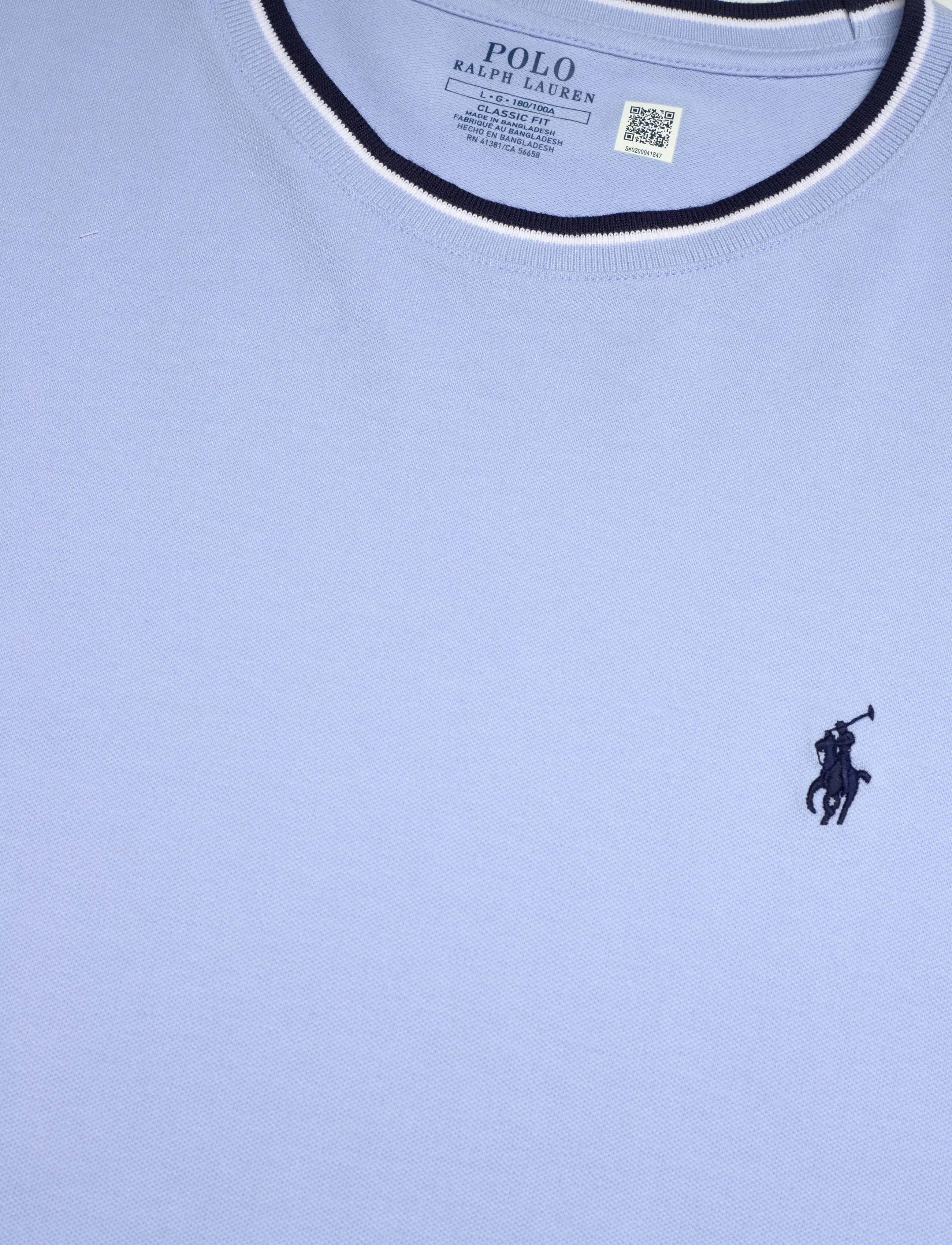 Polo Ralph Lauren - Classic Fit Stretch Mesh T-Shirt - short-sleeved t-shirts - office blue/c7927 - 4