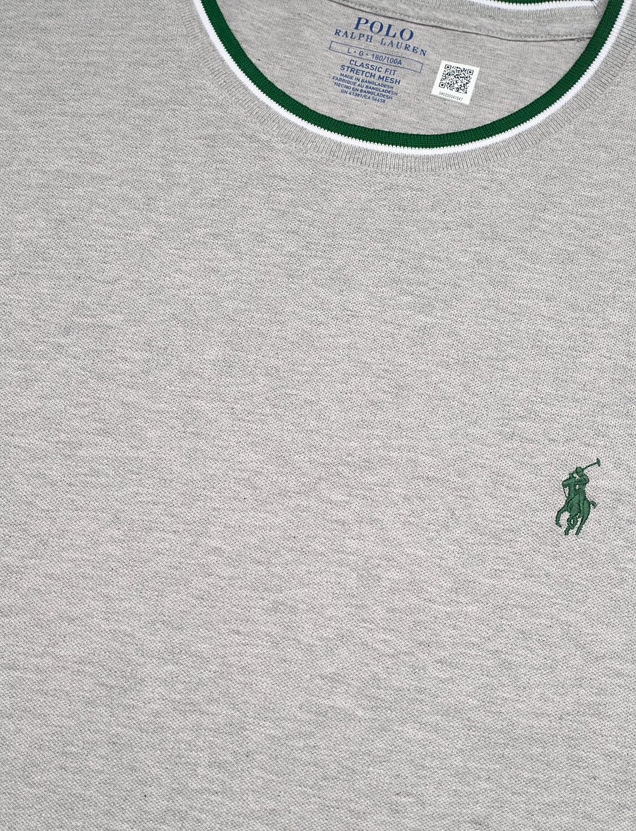 Polo Ralph Lauren - Classic Fit Stretch Mesh T-Shirt - kortærmede t-shirts - spring heather/c5 - 2