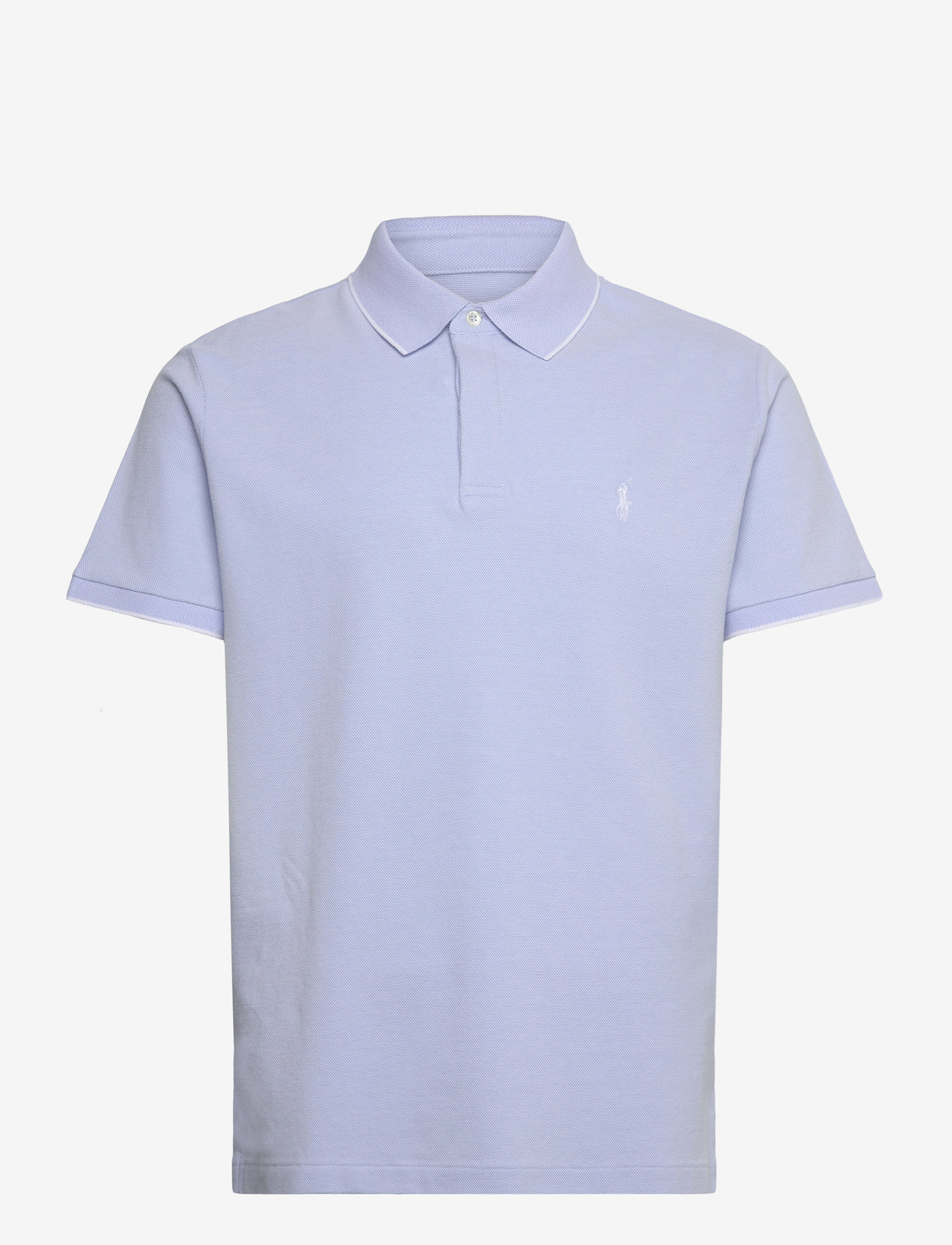 Polo Ralph Lauren - Custom Slim Fit Stretch Oxford Mesh Polo - office blue/white - 0