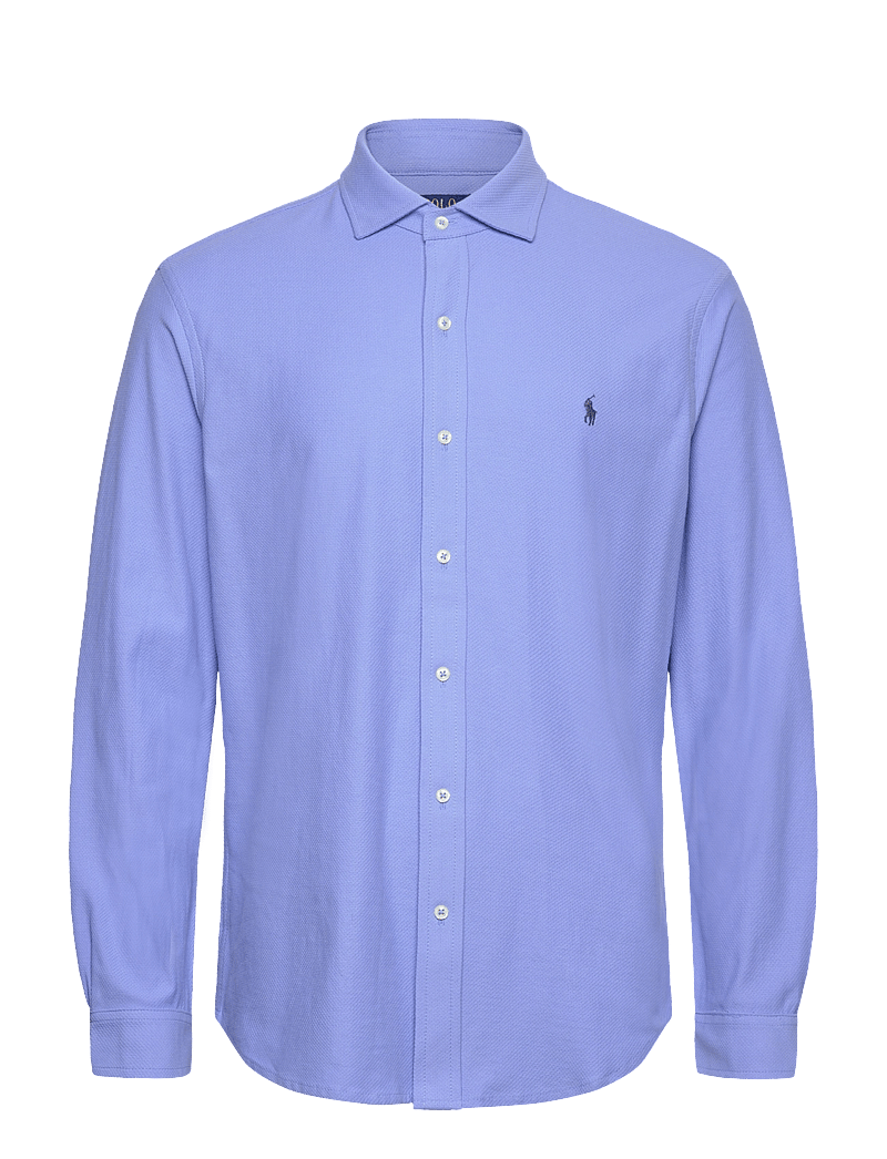 Polo Ralph Lauren - Honeycomb-Knit Shirt - basic skjortor - canvas blue/c7940 - 0