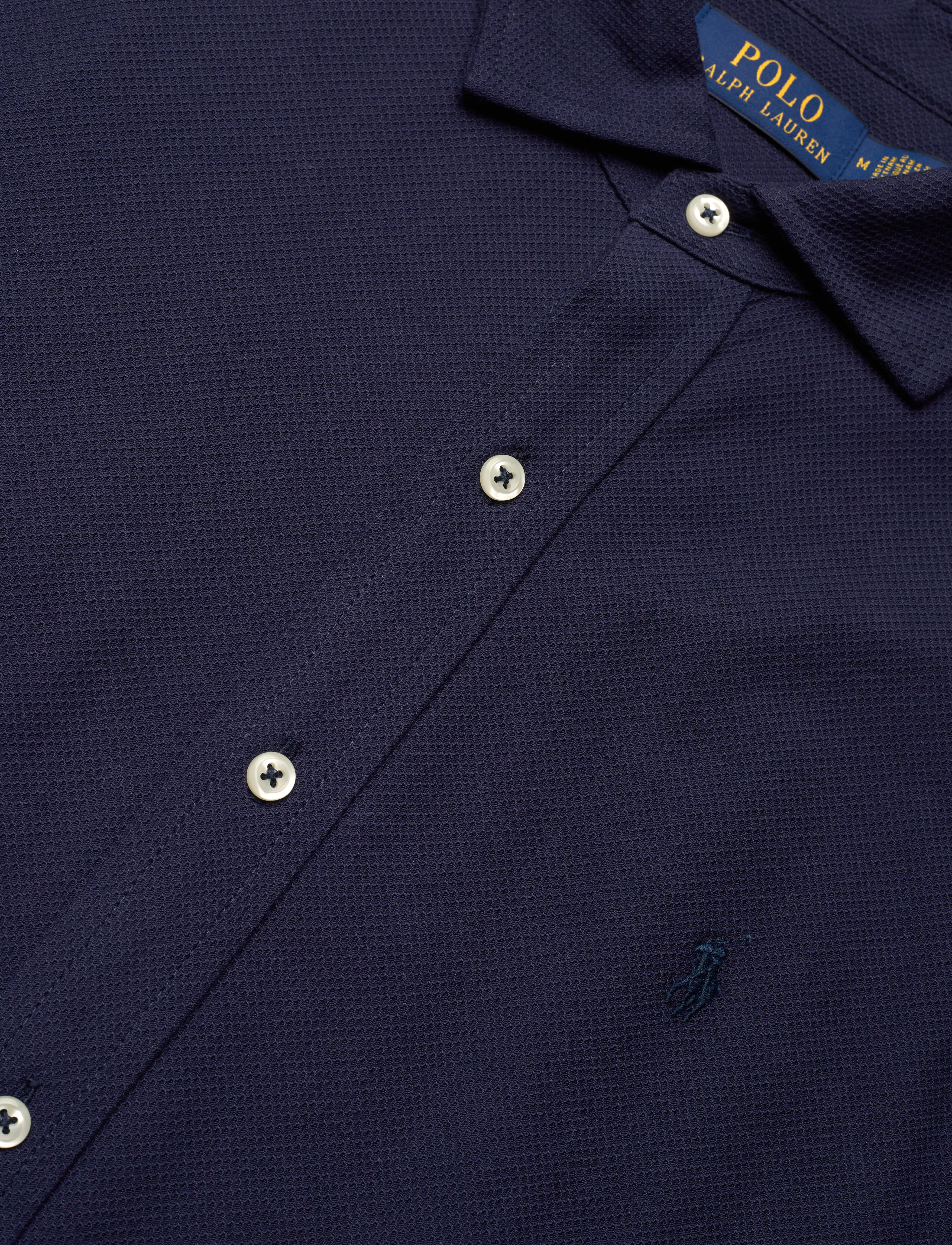 Polo Ralph Lauren - Honeycomb-Knit Shirt - cruise navy/c7587 - 3