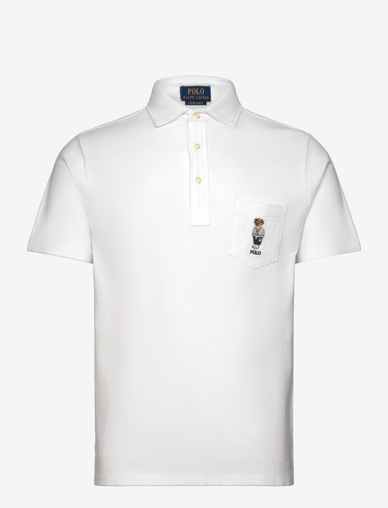 Polo Ralph Lauren - 20/1 BASIC MESH-SSL-PSH - sp25 white hrtg i - 0