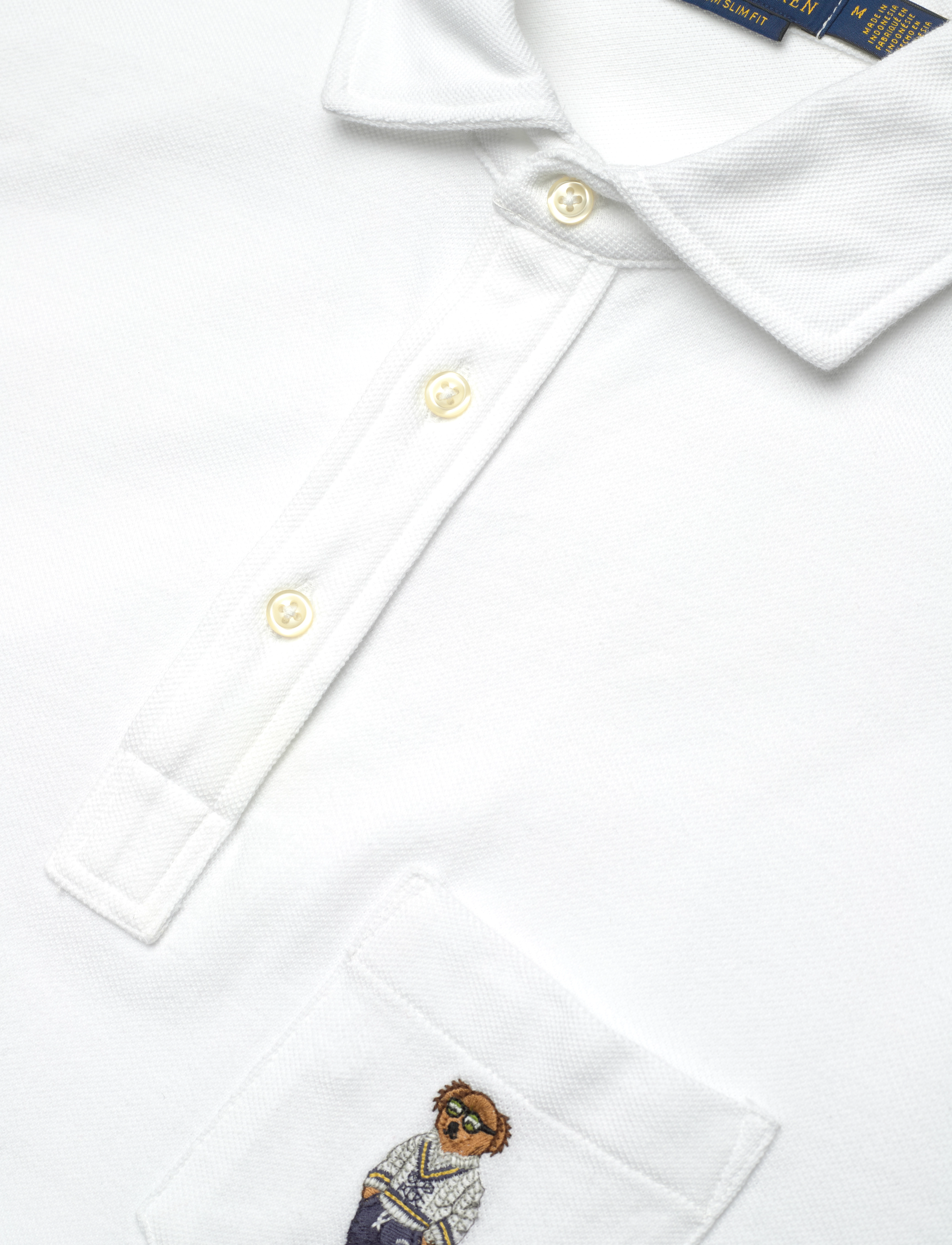 Polo Ralph Lauren - 20/1 BASIC MESH-SSL-PSH - sp25 white hrtg i - 2