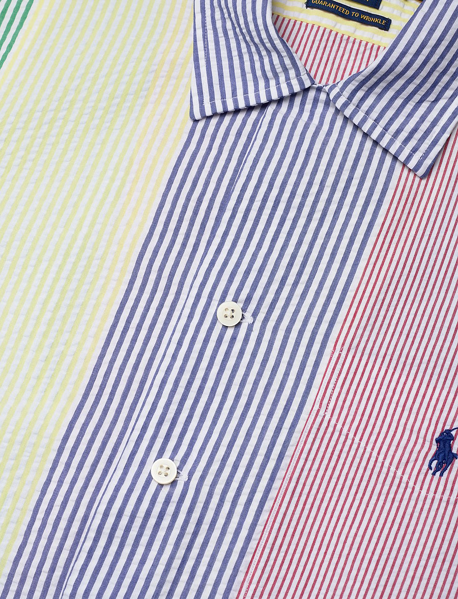 Polo Ralph Lauren - Classic Striped Seersucker Camp Shirt - 5011 multi stripe - 3