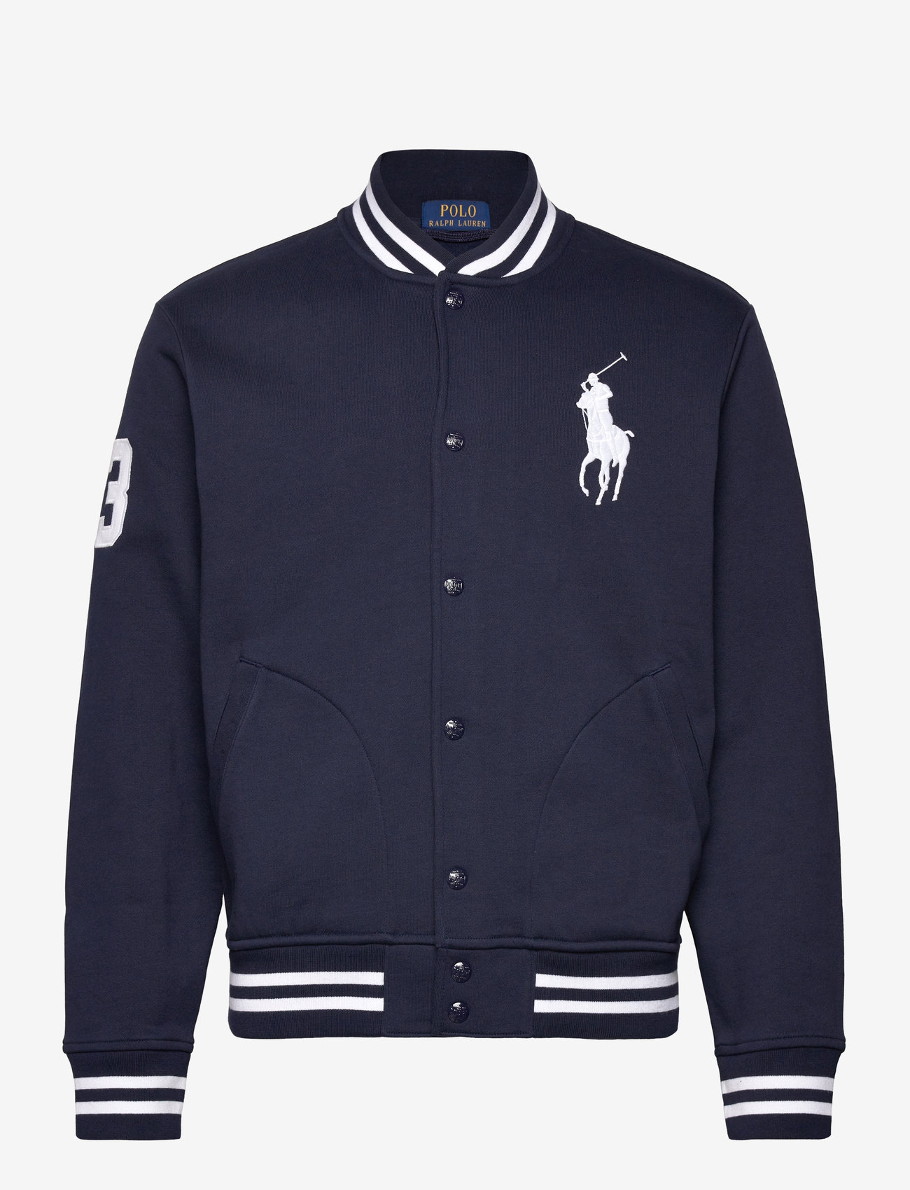 Polo Ralph Lauren - Big Pony Fleece Baseball Jacket - kolledžijakid - cruise navy - 0