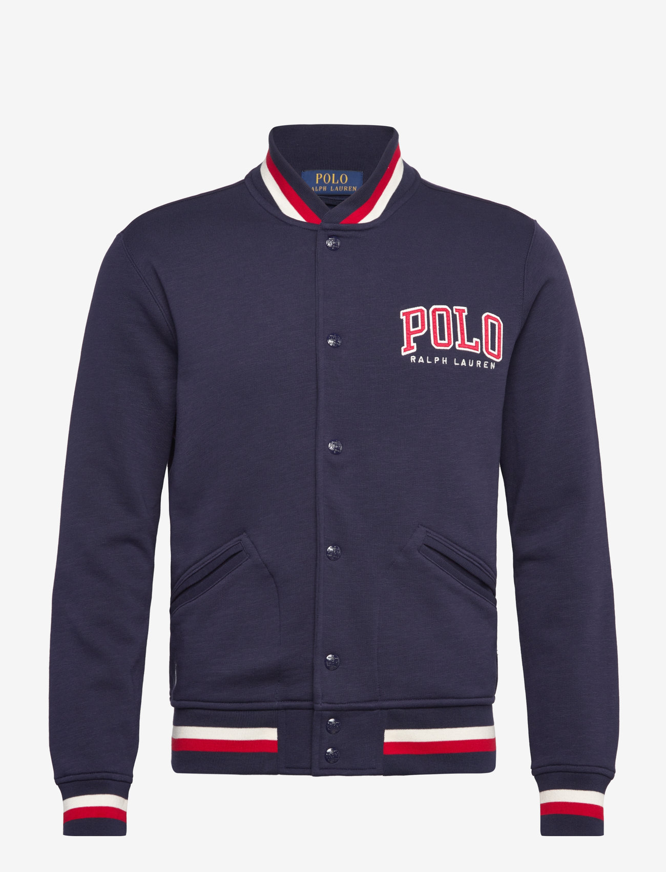Polo Ralph Lauren - Letterman-Logo Fleece Baseball Jacket - collegejakker - cruise  navy - 0