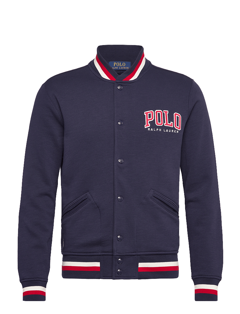 Polo Ralph Lauren - Letterman-Logo Fleece Baseball Jacket - collegejakker - cruise navy - 0