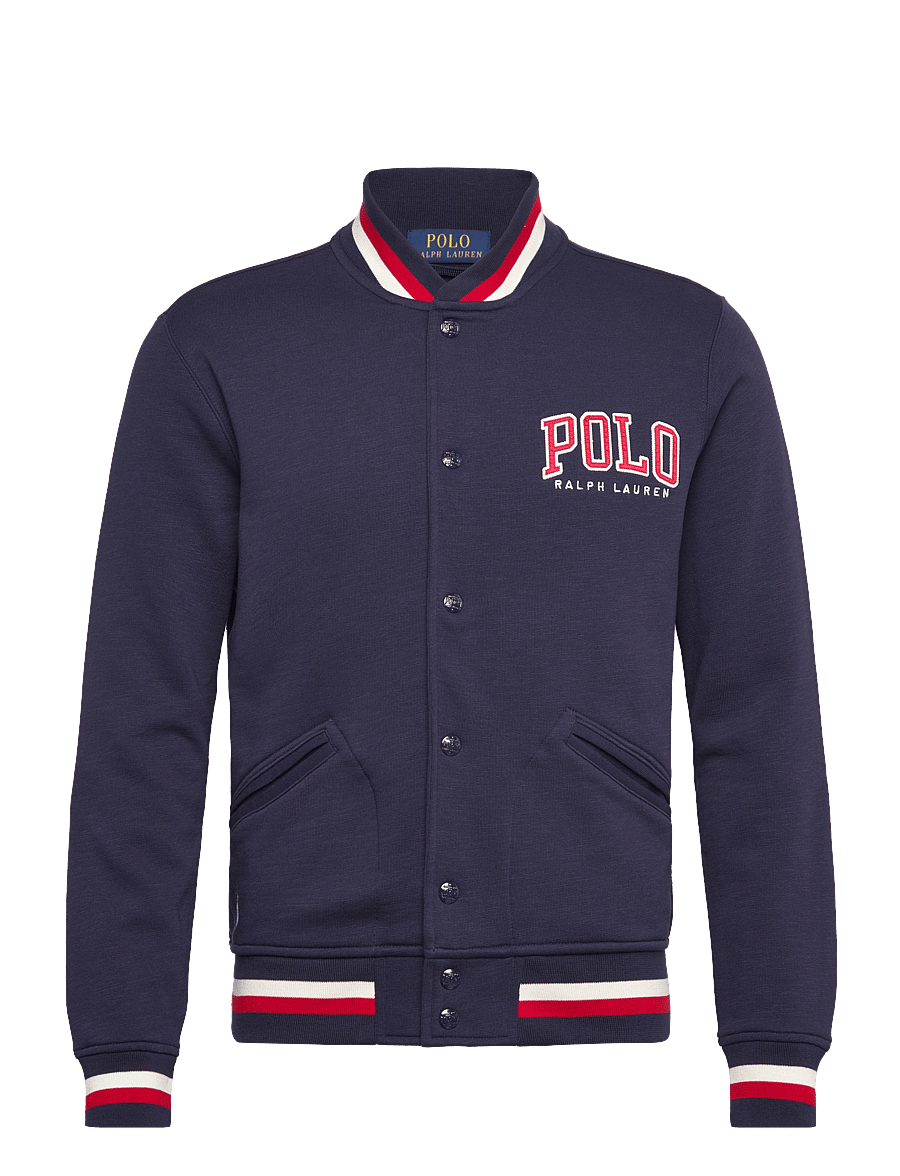 Polo Ralph Lauren - Letterman-Logo Fleece Baseball Jacket - cruise navy - 0