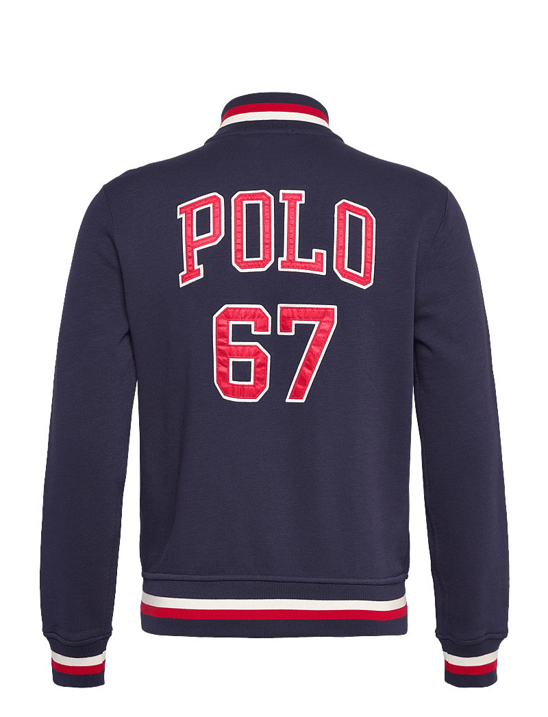 Polo Ralph Lauren - Letterman-Logo Fleece Baseball Jacket - collegejakker - cruise navy - 1