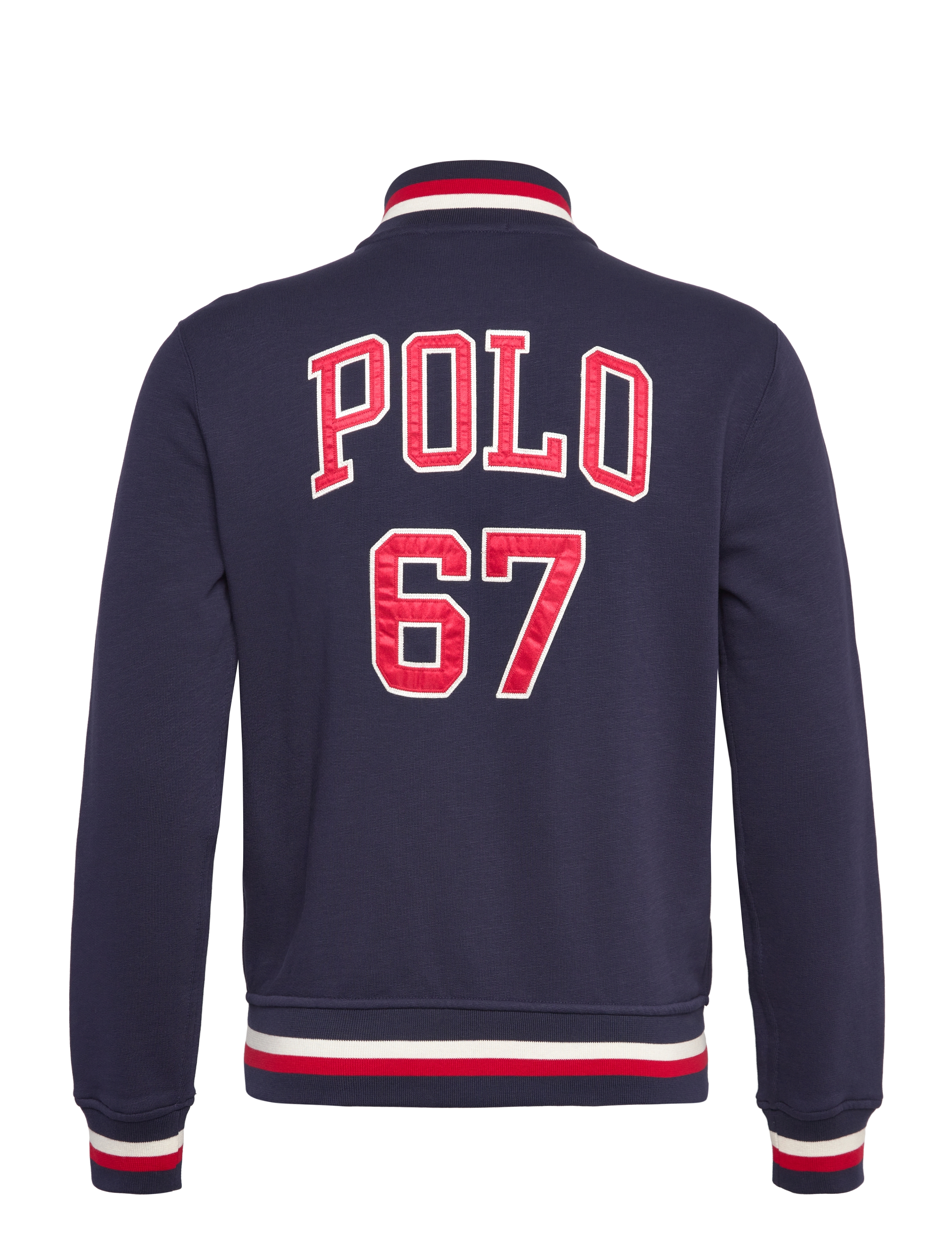 Polo Ralph Lauren - Letterman-Logo Fleece Baseball Jacket - cruise  navy - 1