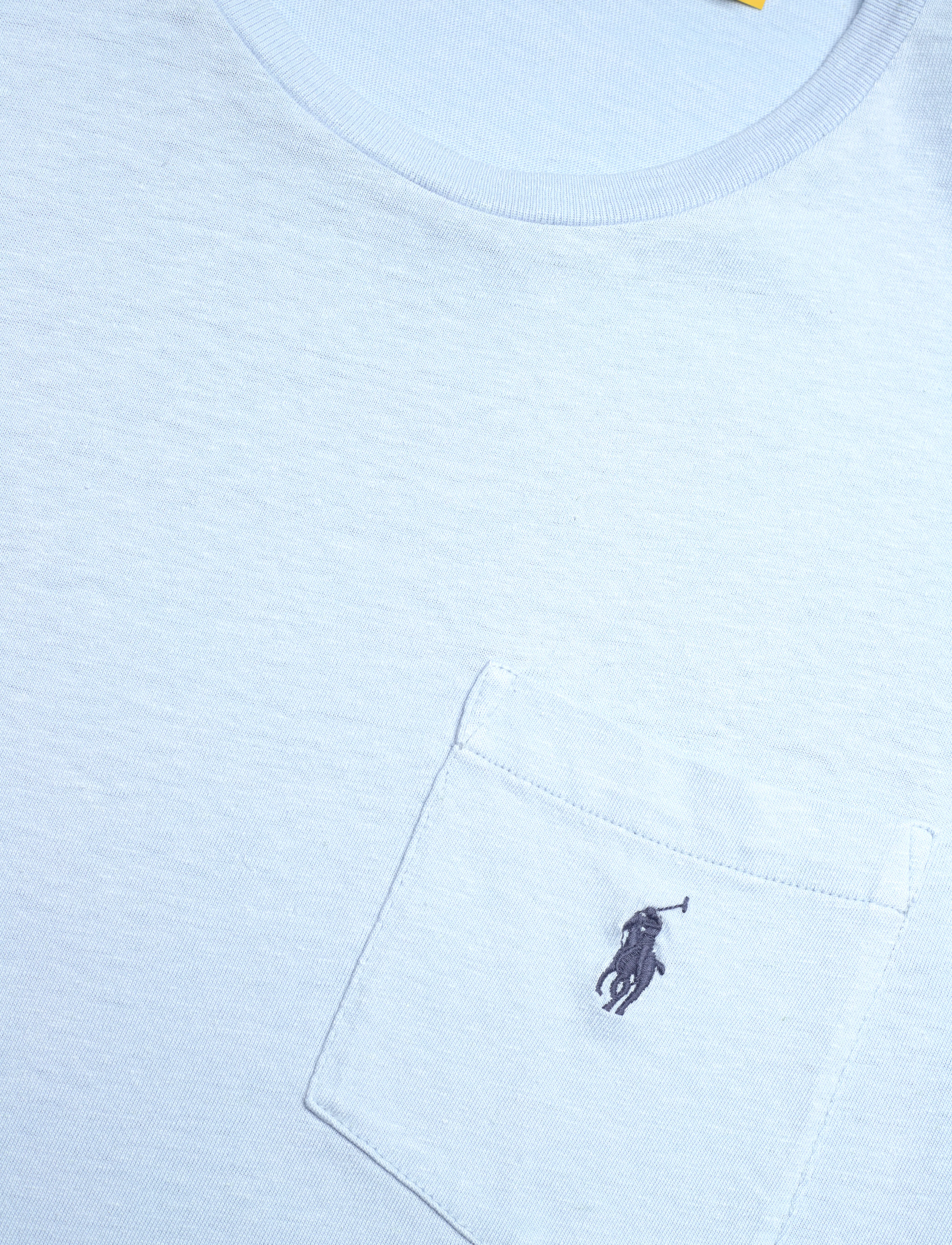 Polo Ralph Lauren - Standard Fit Cotton-Linen Pocket T-Shirt - office blue - 2