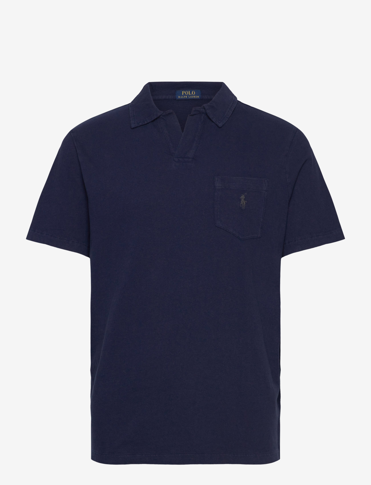 Polo Ralph Lauren - Standard Fit Cotton-Linen Polo Shirt - kortærmede poloer - newport navy - 0